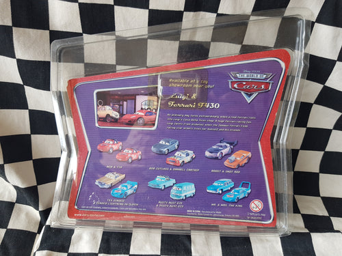 Disney Pixar The world Of Cars Movie Moments Twin Pack Ferrari F430 & Luigi