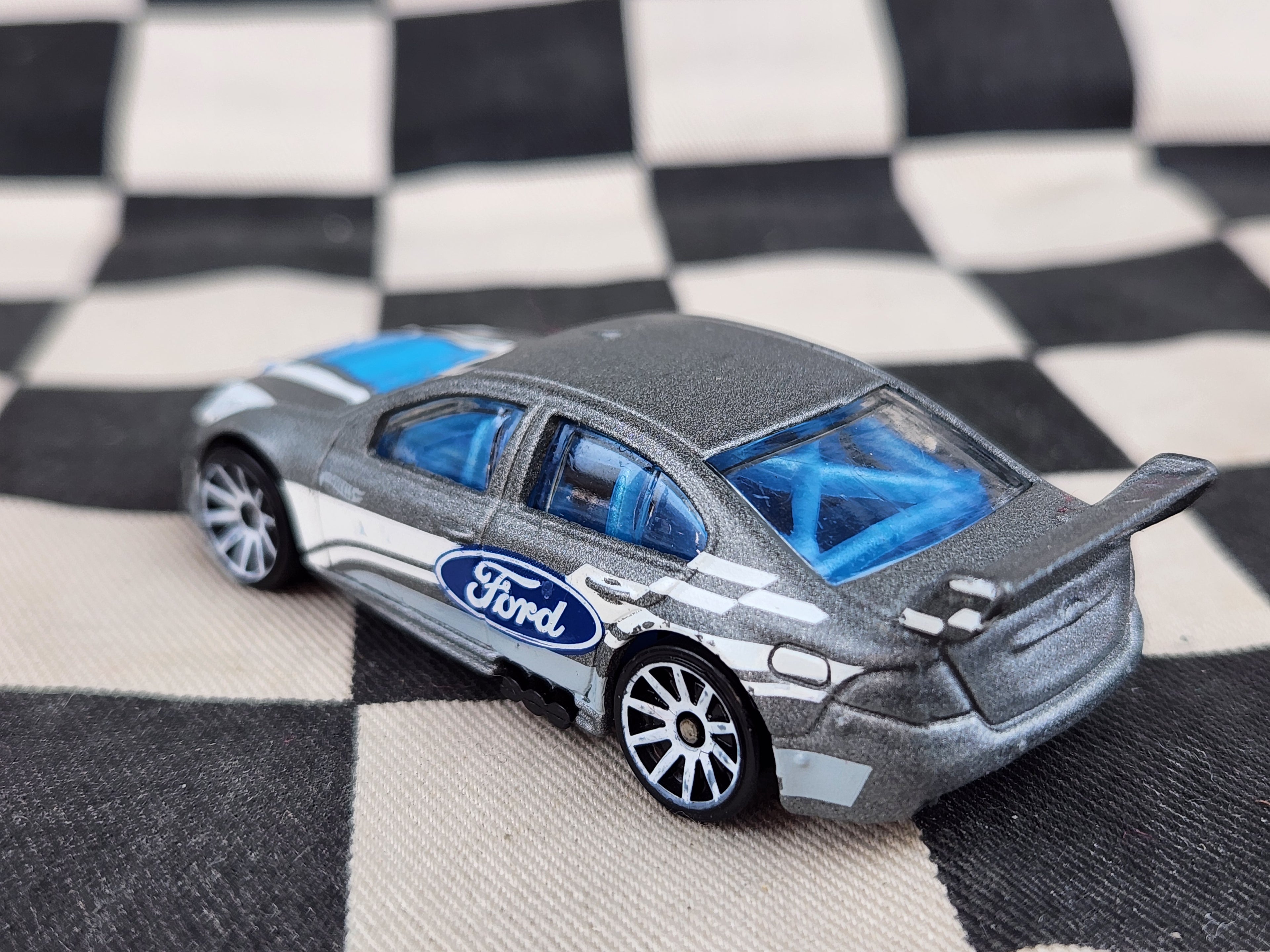 Loose Hot Wheels Ford FG Falcon Race Car Silver Grey