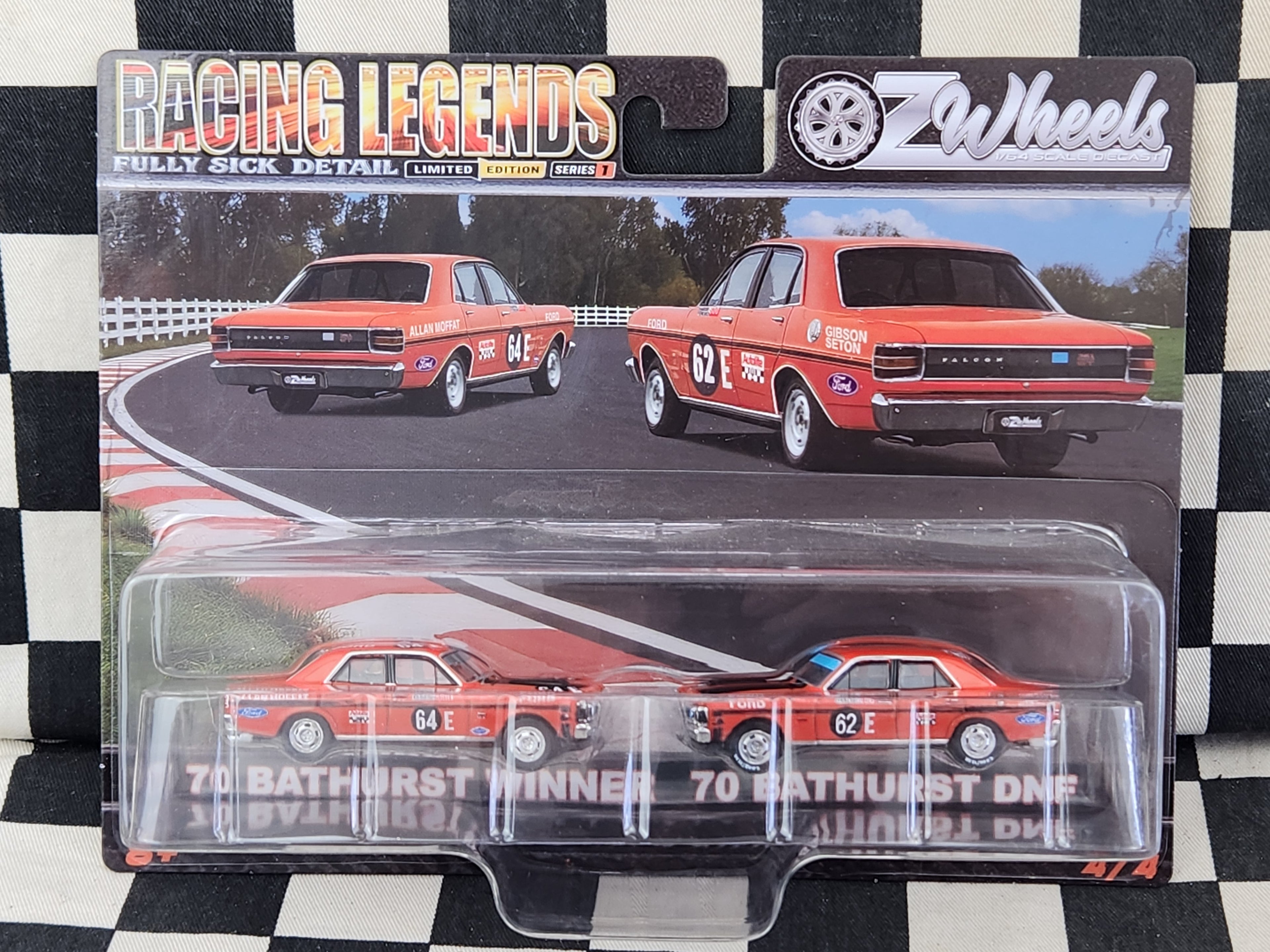 Oz Wheels Racing Legends FSD Twin Pack 64E 62E Ford XW GTHO Moffat