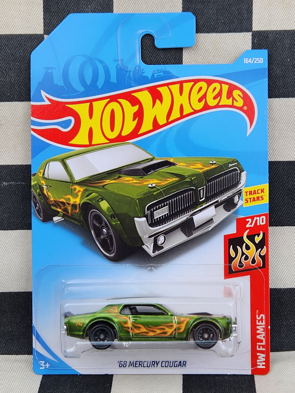Hot Wheels 2019 Flames SUPER TREASURE HUNT 68 Mercury Cougar