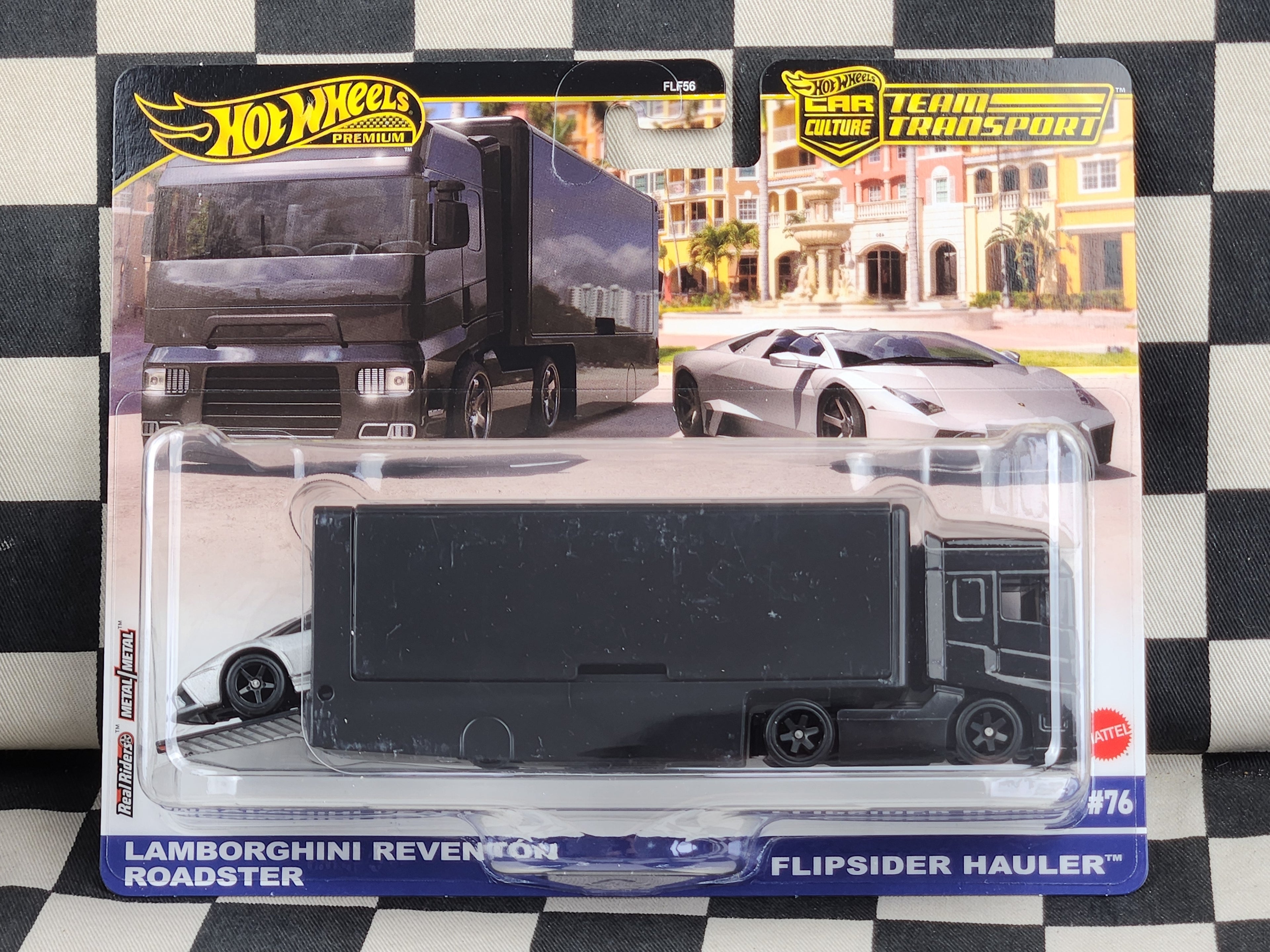 Hot Wheels Premium Team Transport #76 Lamborghini Reventon Roadster/ Flipside