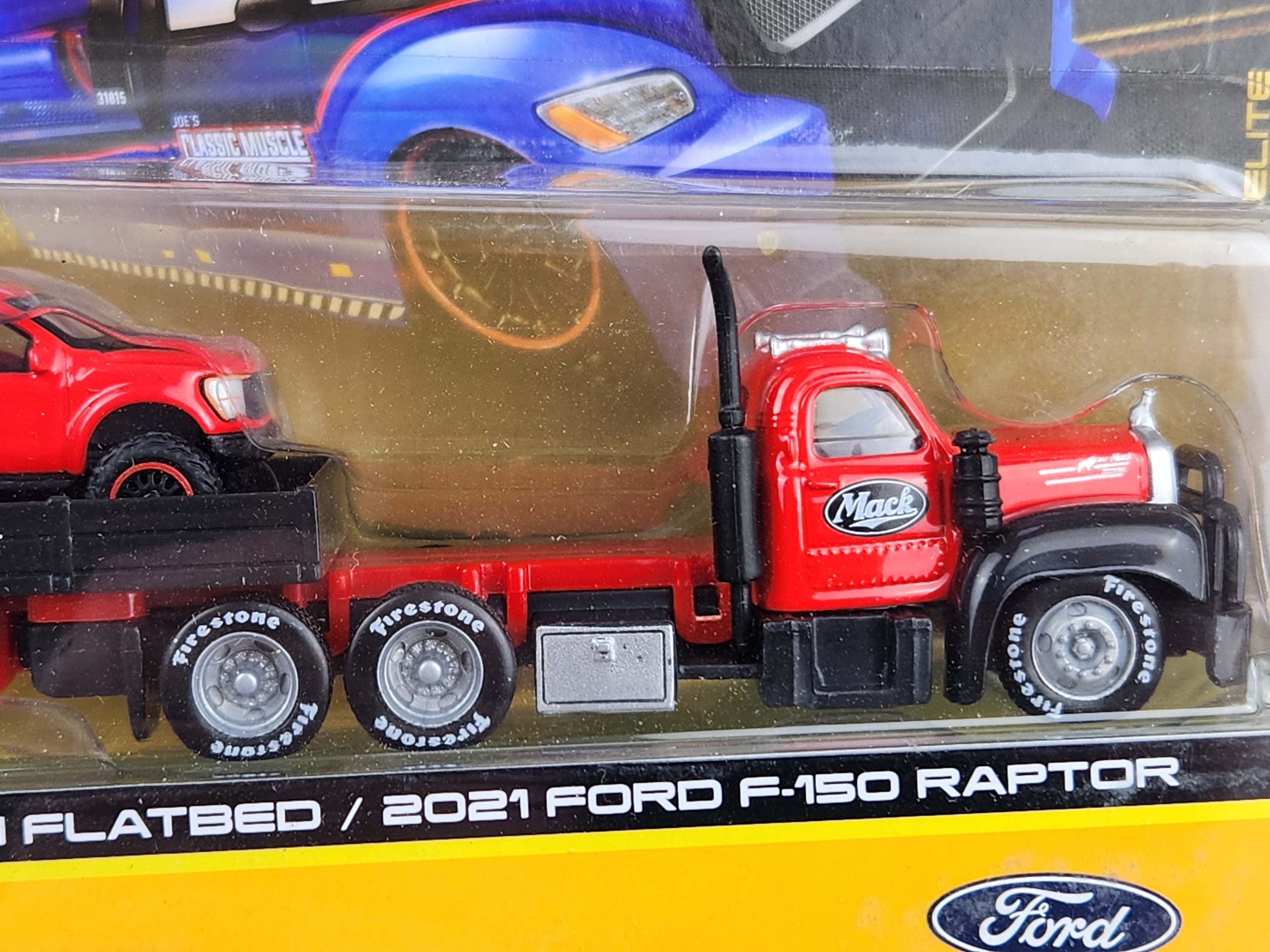 Maisto Elite Team Transport 2021 Ford F150 Raptor/1953 Mack B-61 Flatbed