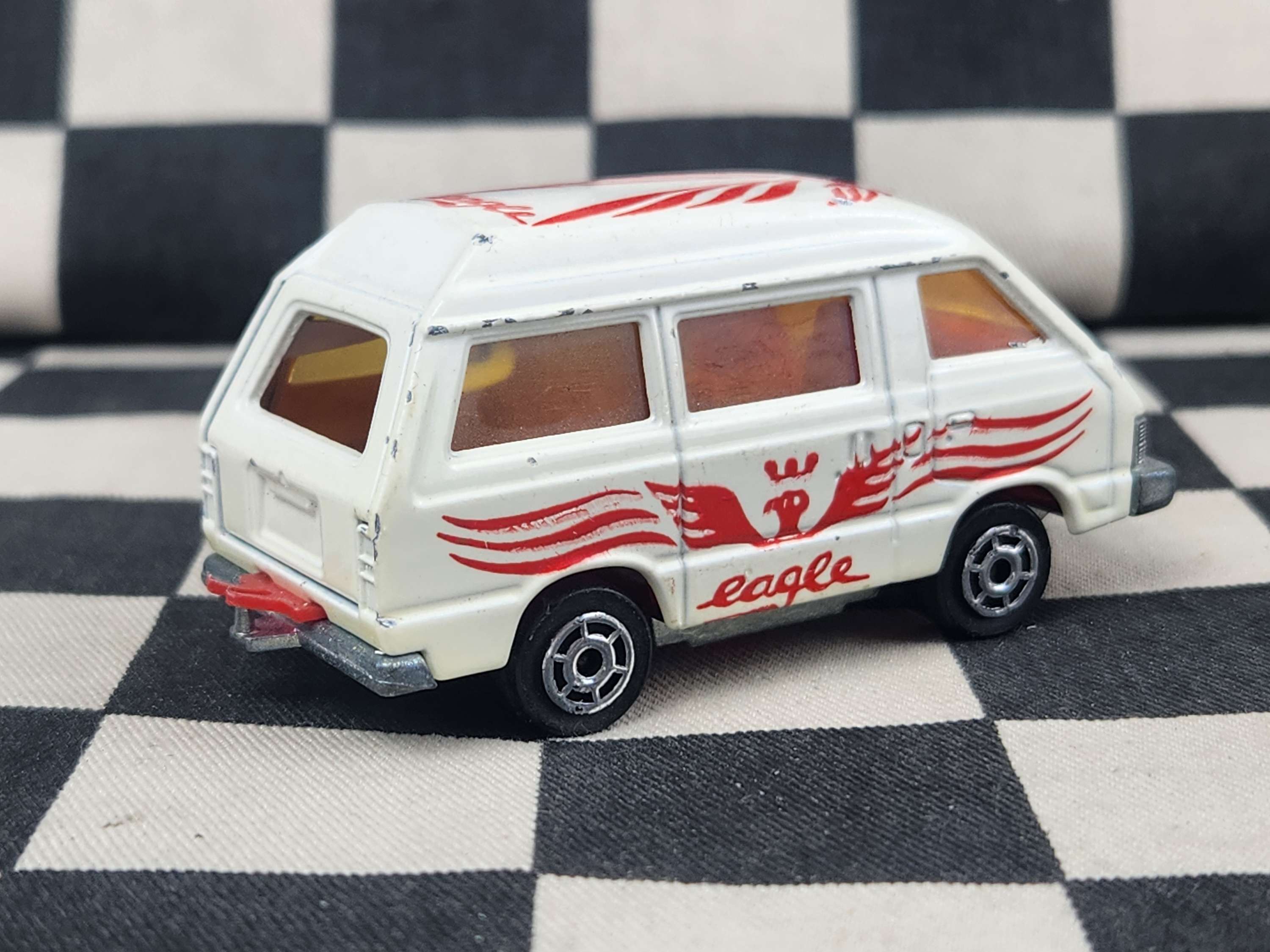 Vintage Loose Majorette Toyota Lite Ace Eagle Van White