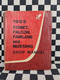 Genuine 1965 Ford Mustang Fairlane Falcon Mercury Comet Workshop Manual