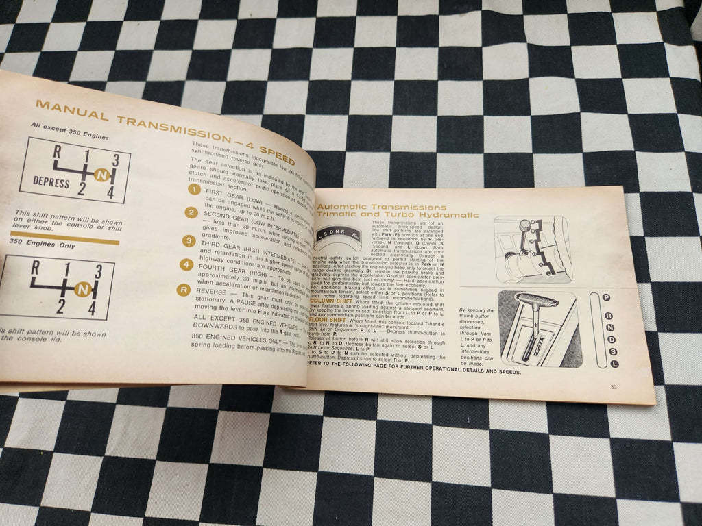 Genuine Holden HQ Owners Glovebox Manual June 1971 Print