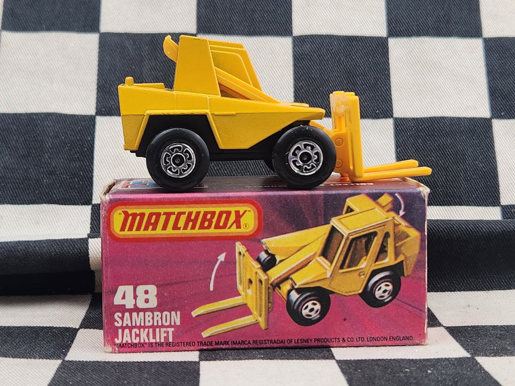 Vintage 1978 Matchbox Sambron Jacklift in Original Box