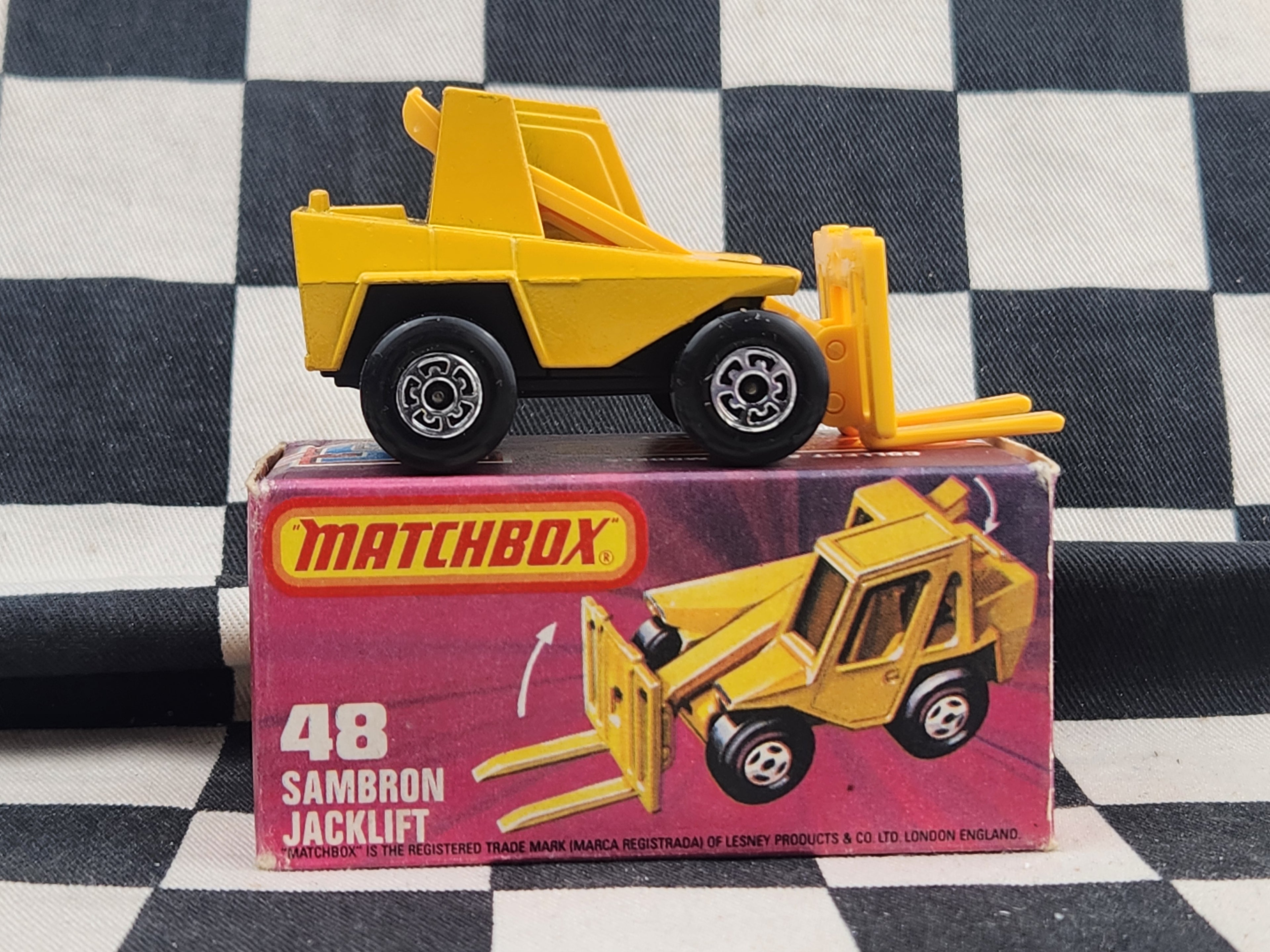 Vintage 1978 Matchbox Sambron Jacklift in Original Box