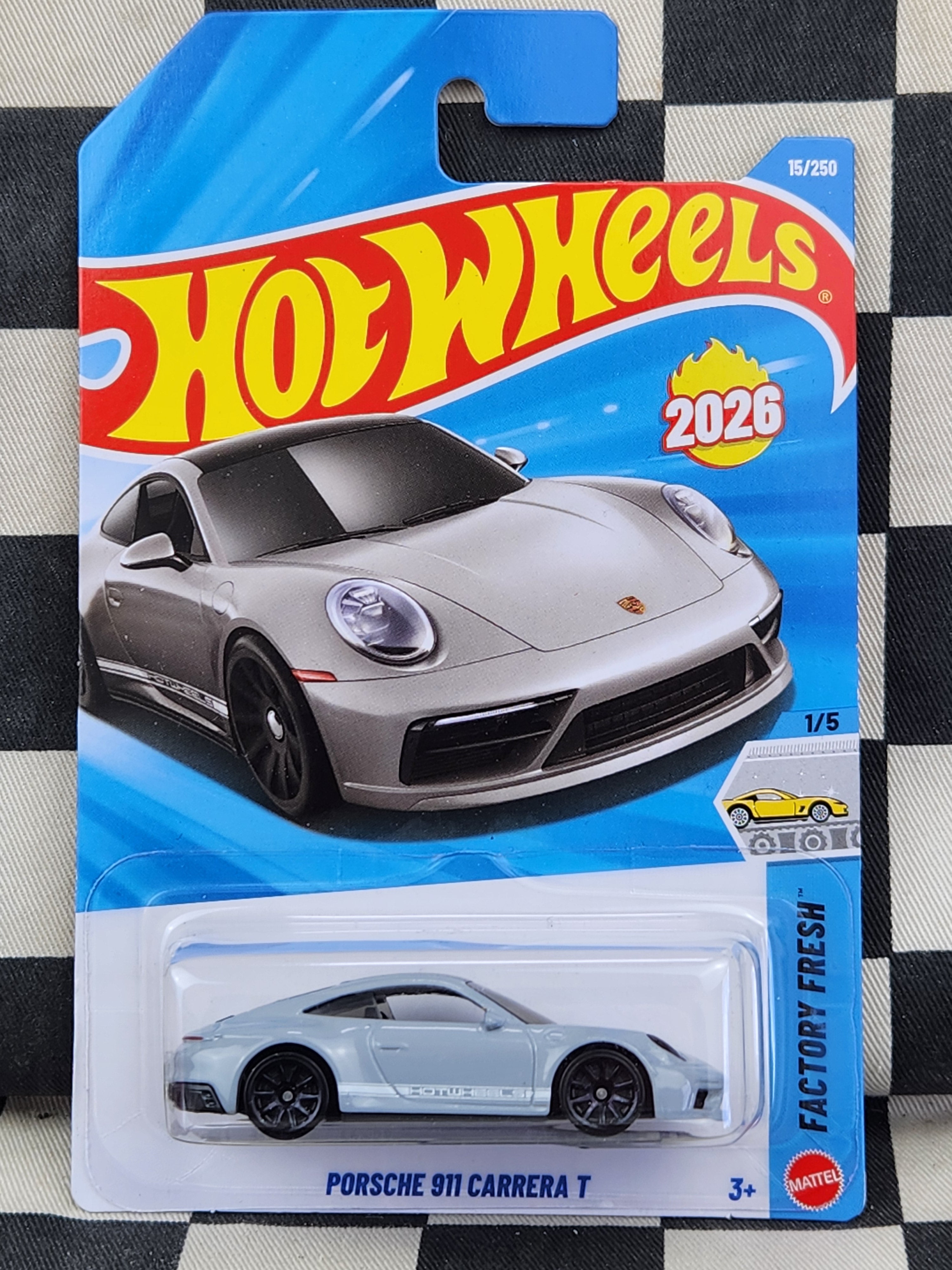 Hot Wheels 2026 Factory Fresh Porsche 911 Carrera T Grey