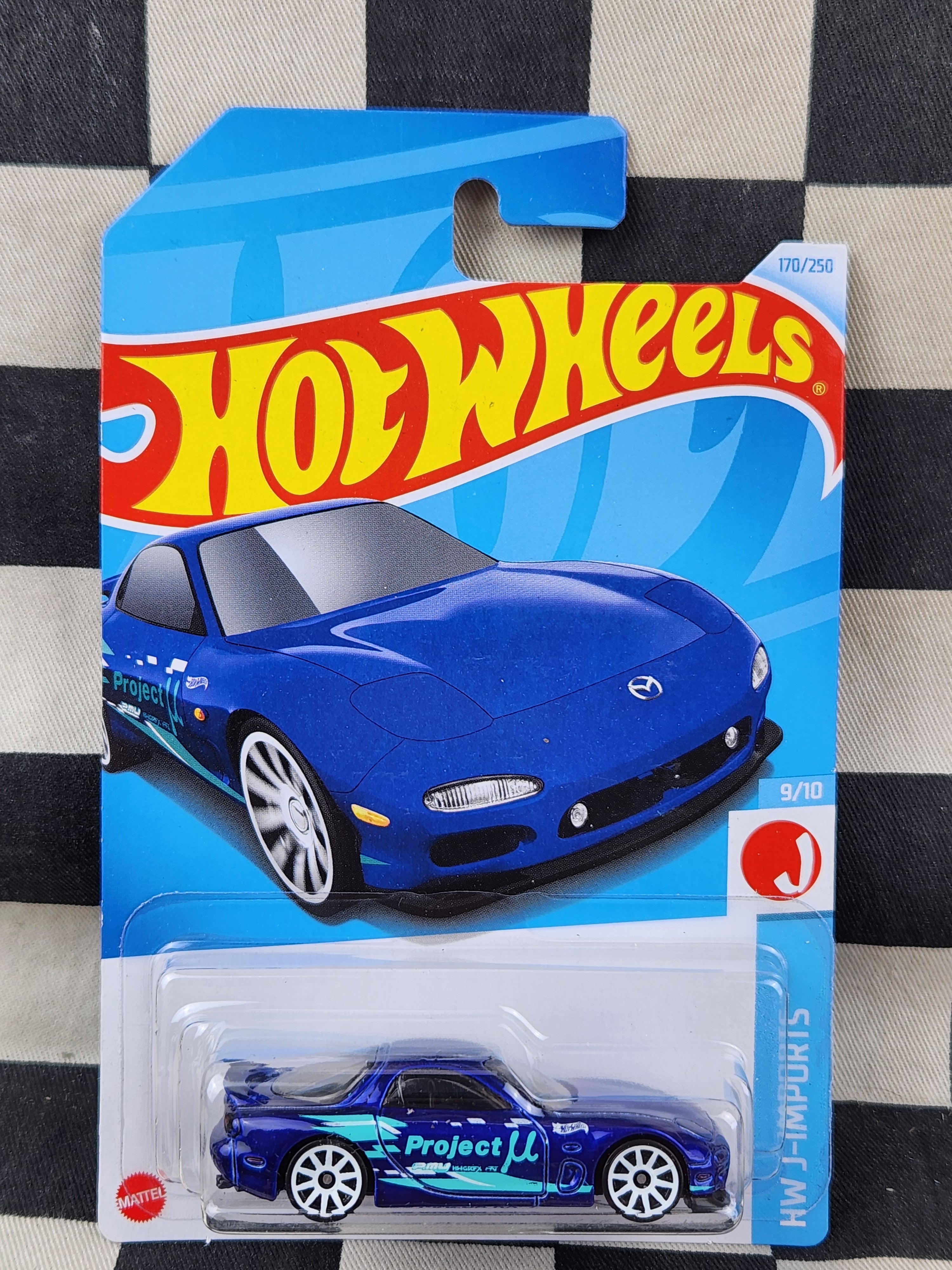 Hot Wheels 2024 J Imports 95 Mazda RX7 Blue