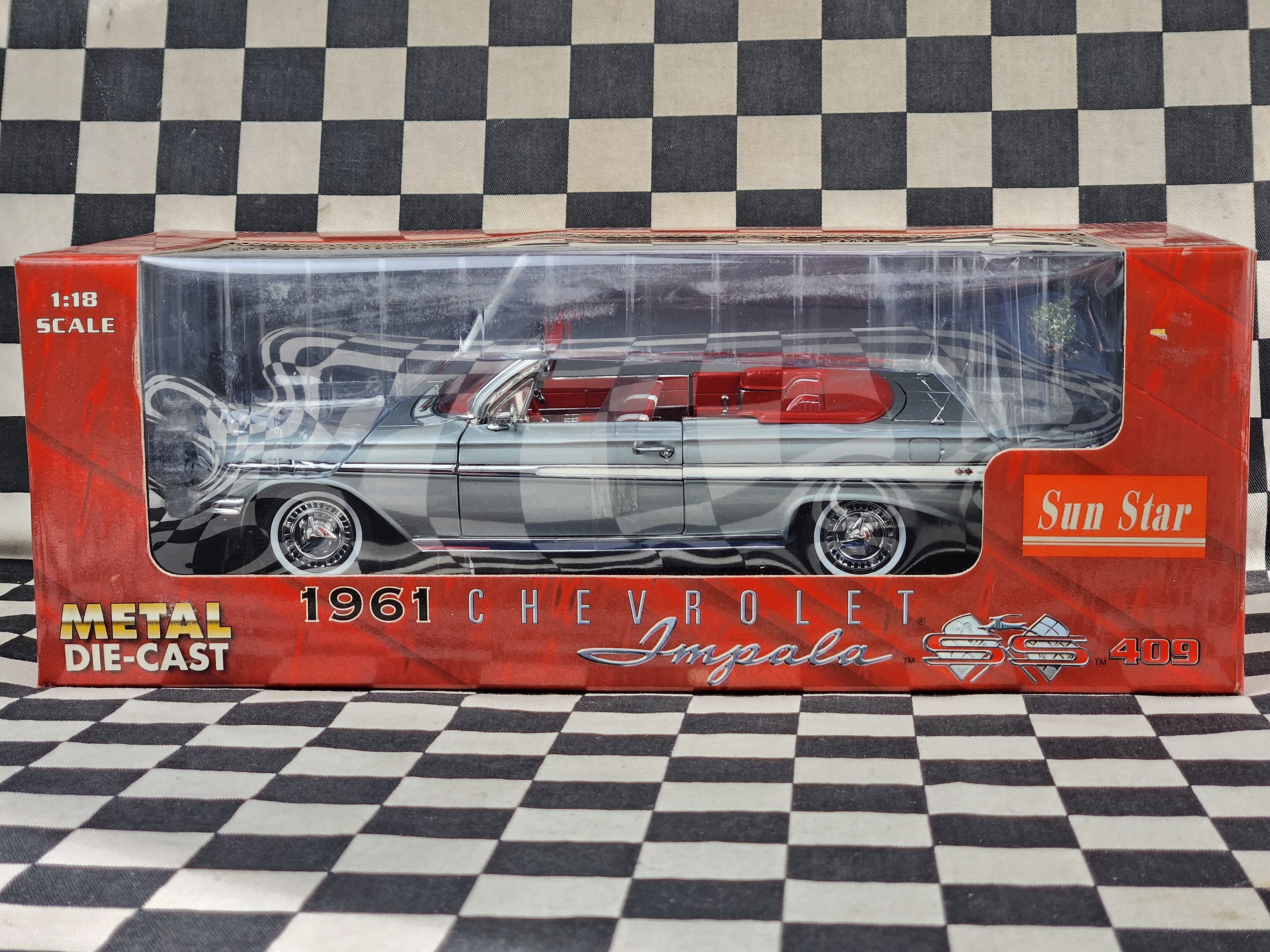 Sun Star 1:18 1961 Chevrolet Impala SS 409 Convertible – Kustom
