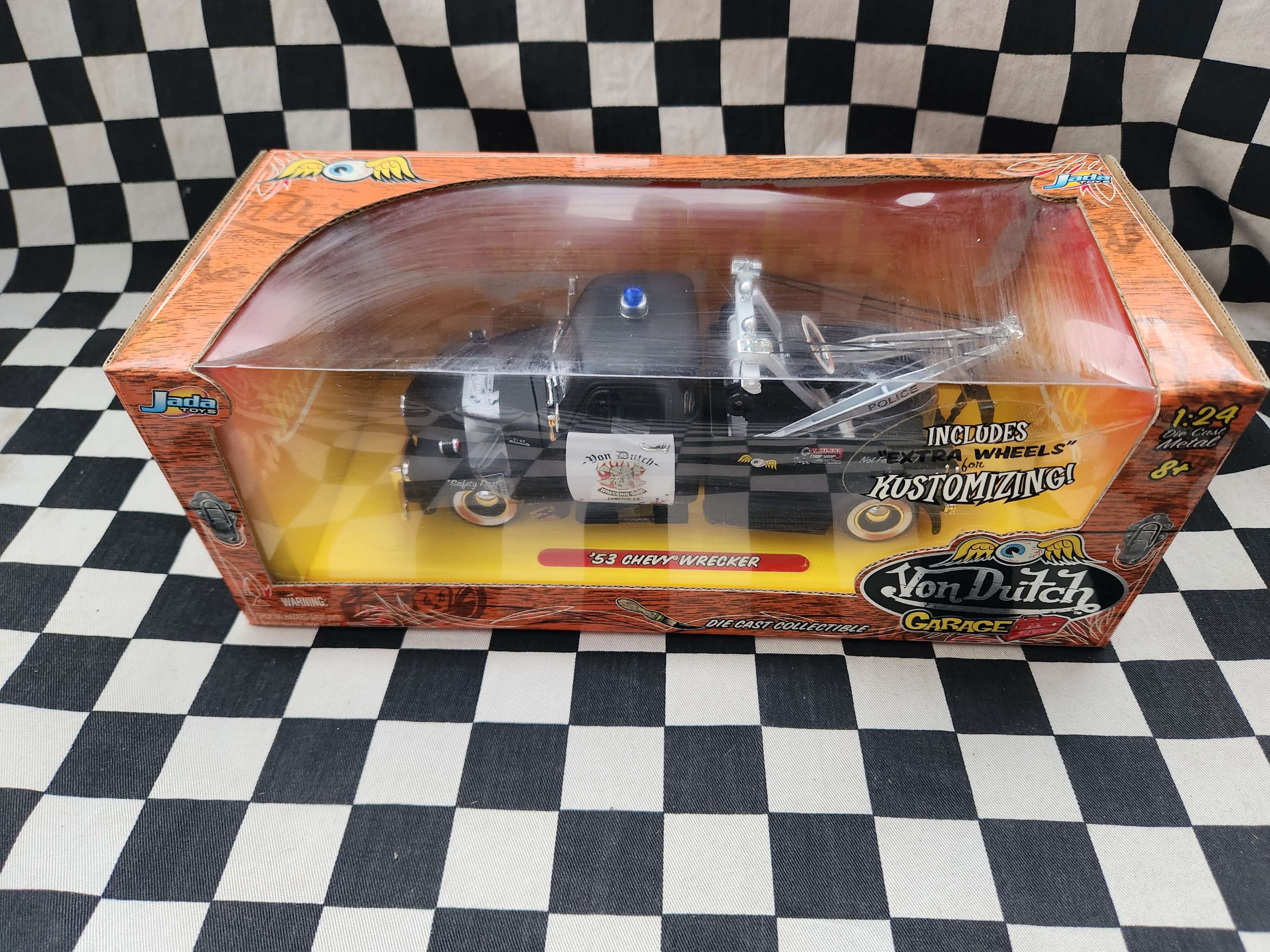 Jada 1/24 Von Dutch Garage 53 Chevy Wrecker Tow Truck