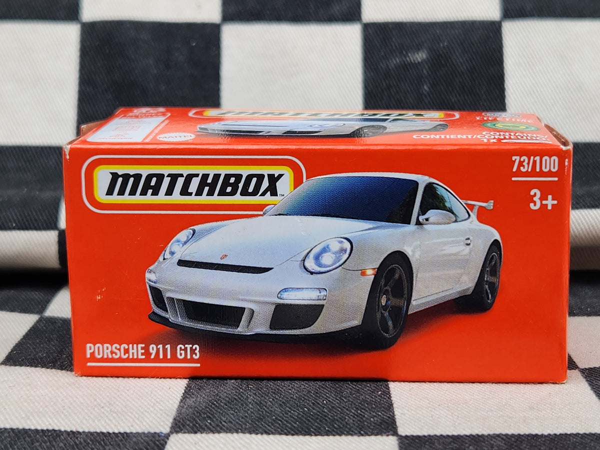 Matchbox Powergrab Porsche 911 GT3 White