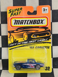 Matchbox 1994 Superfast 62 Corvette Blue