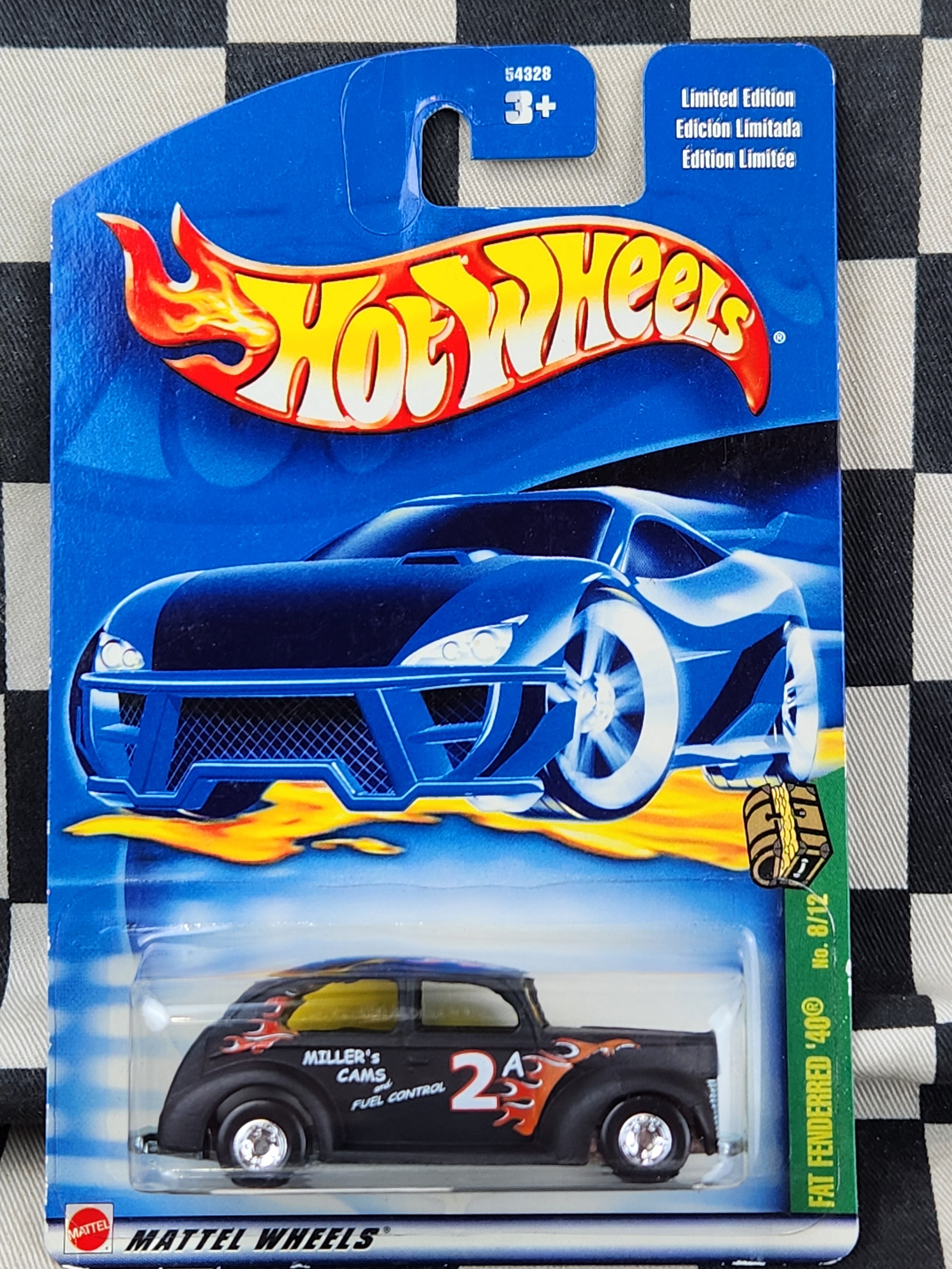 Hot Wheels 2002 TREASURE HUNT Fat Fendered 40 Ford REAL RIDER RUBBER TYRES