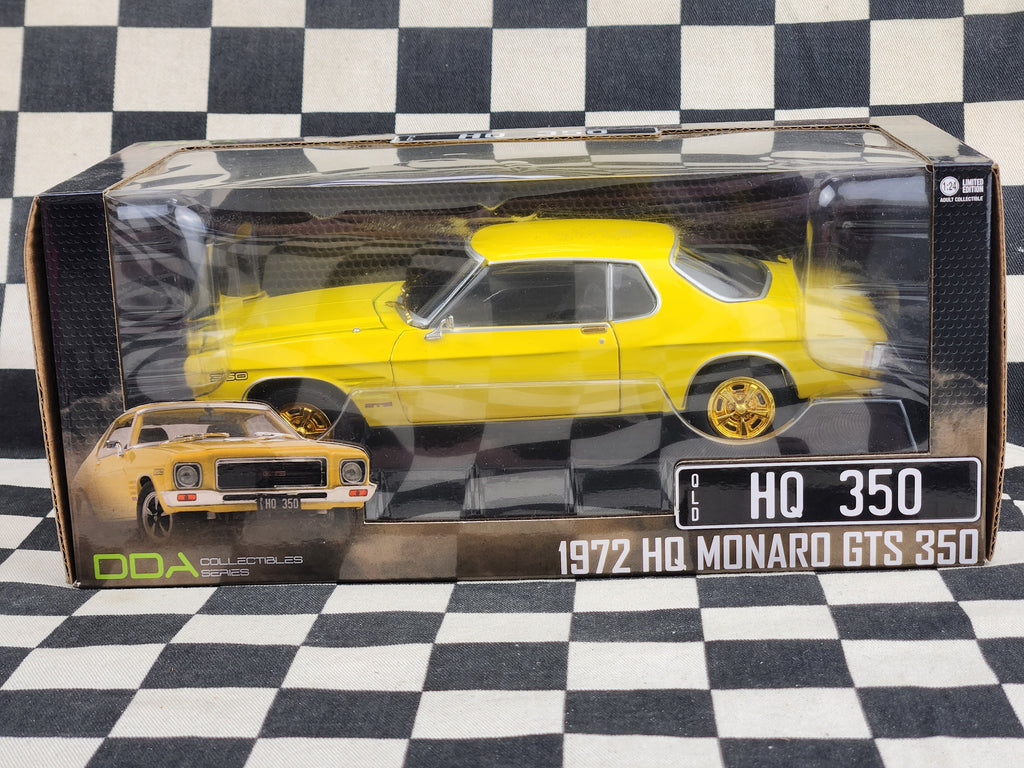 DDA 1:24 GOLD CHASE 1972 HQ Monaro GTS 350 Yellow
