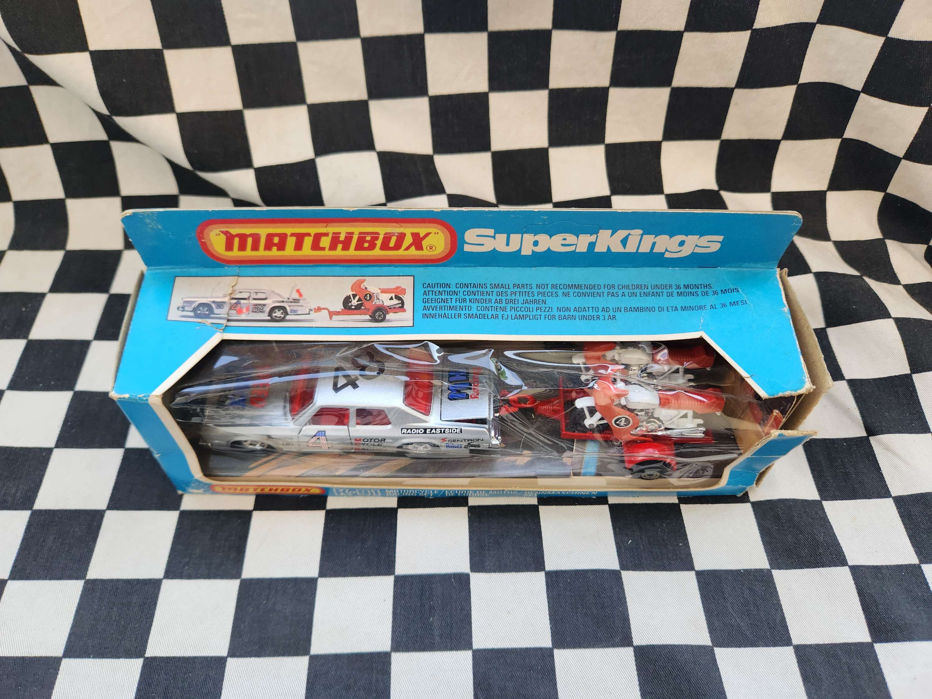 Matchbox Super Kings K91 Motorcycle Racing Set Vintage Boxed