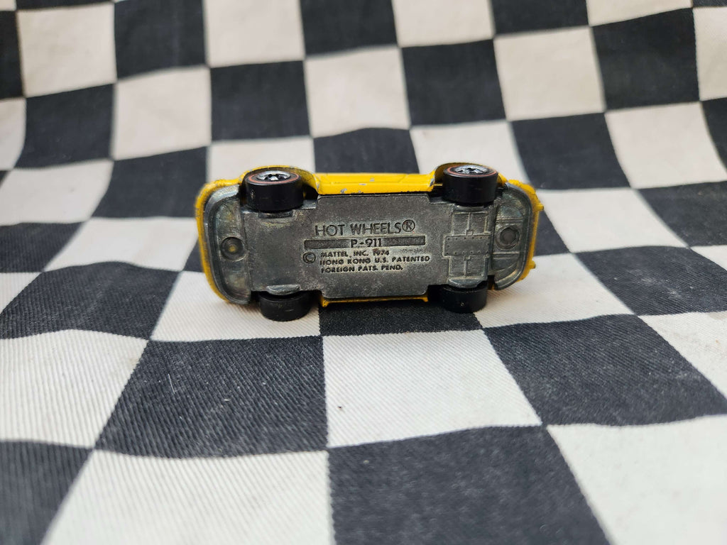 Vintage Loose Hot Wheels Redline Porsche P 911 Yellow Enamel