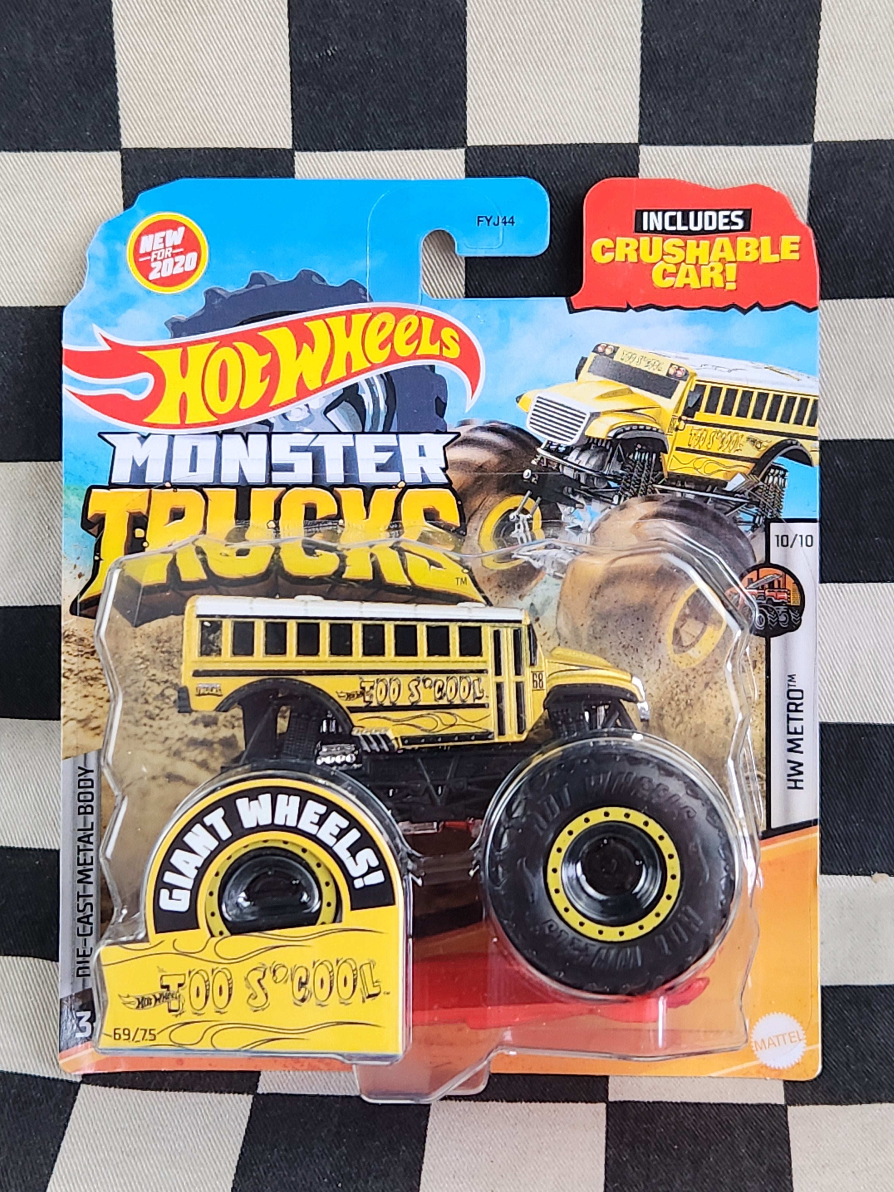 Hot Wheels 2020 Metro Monster Trucks Too S'Cool School Bus