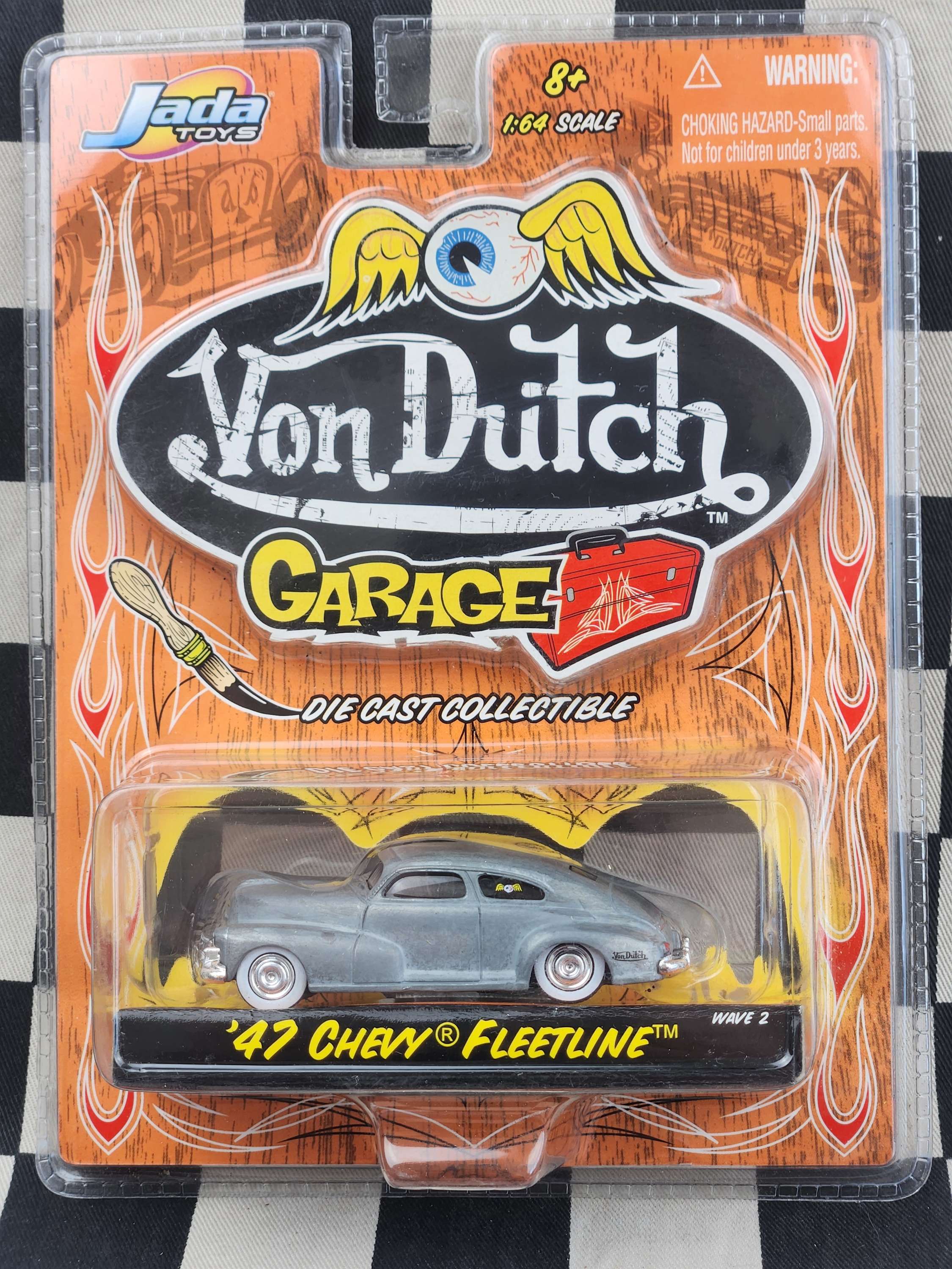 Jada Von Dutch 47 Chevy Fleetline Bare Metal Kool