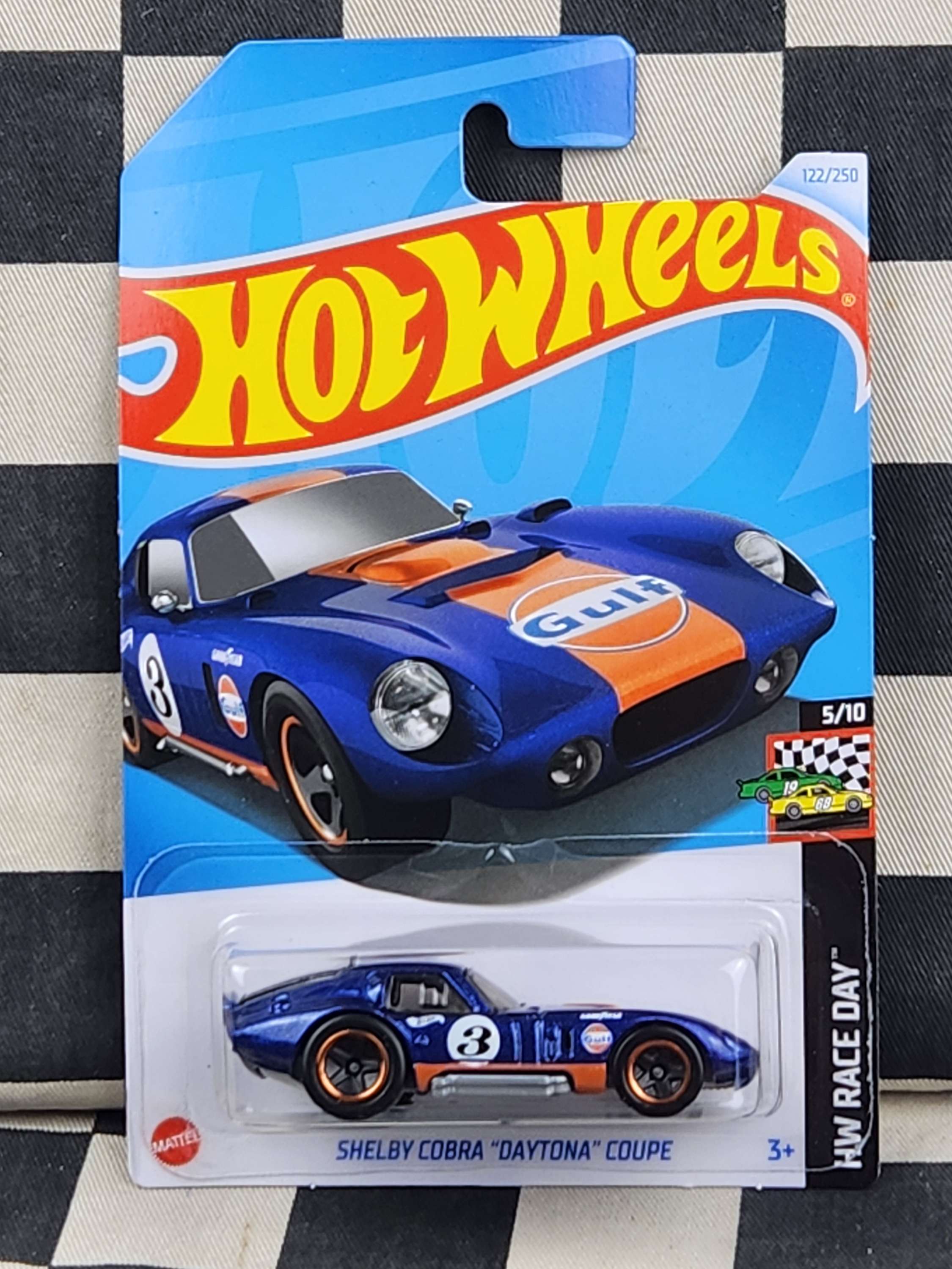 Hot Wheels 2024 Race Day GULF Shelby Cobra Daytona Coupe Blue