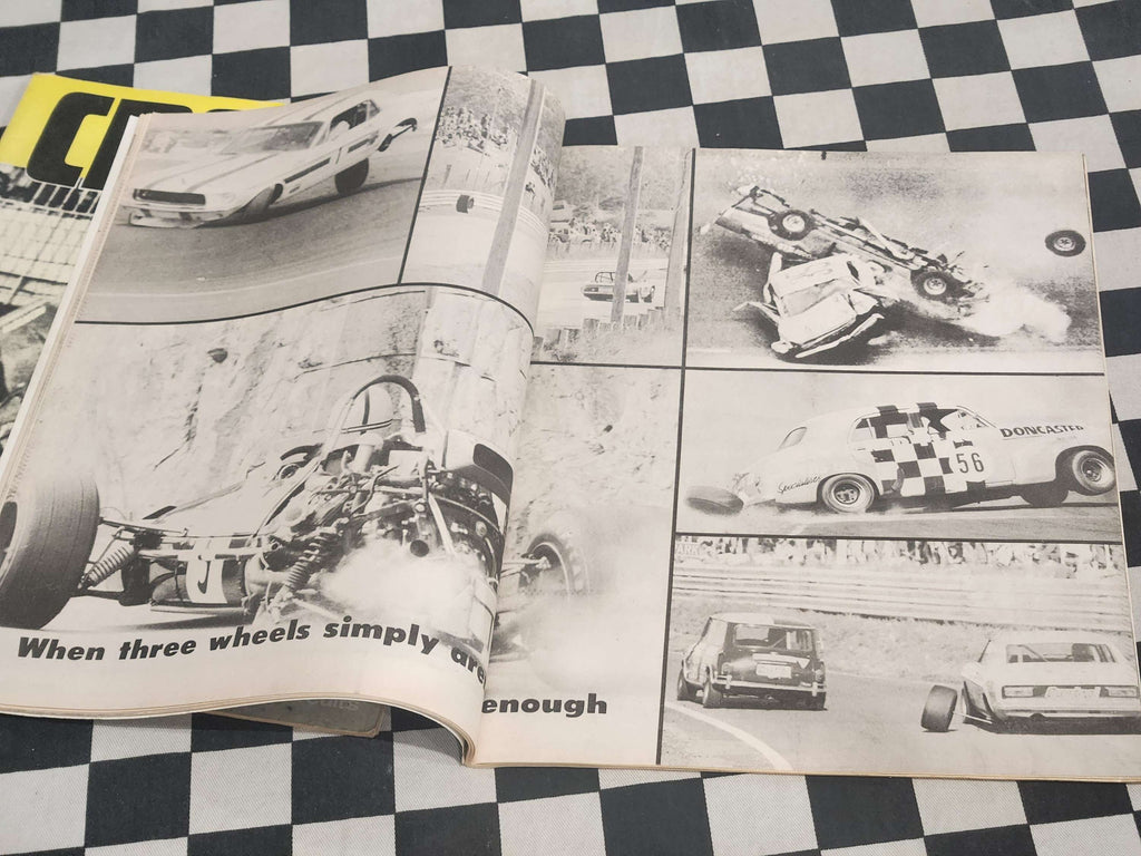 Crash Magazine issue 1 & 2 Motor Racing Crashes Caught on Film by Auto Action