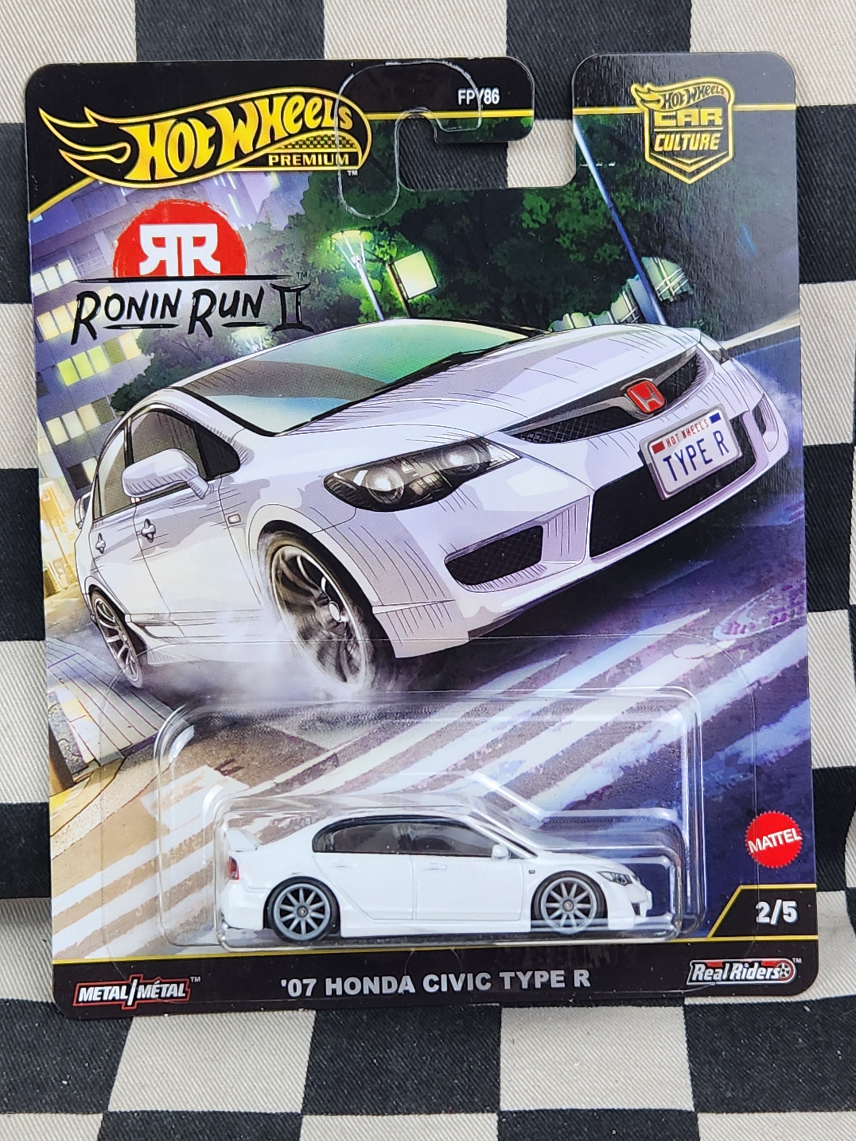 Hot Wheels Premium Ronin Run II 07 Honda Civic Type R