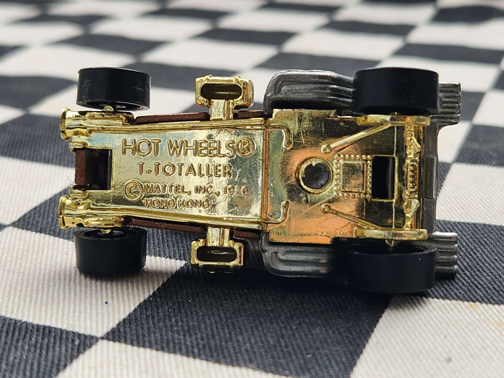 Vintage Loose Hot Wheels T Totaller Brown Gold base Nice!