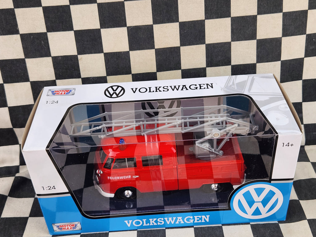 MotorMax 1:24 Volkswagen Split Window Kombi Ute Fire Truck