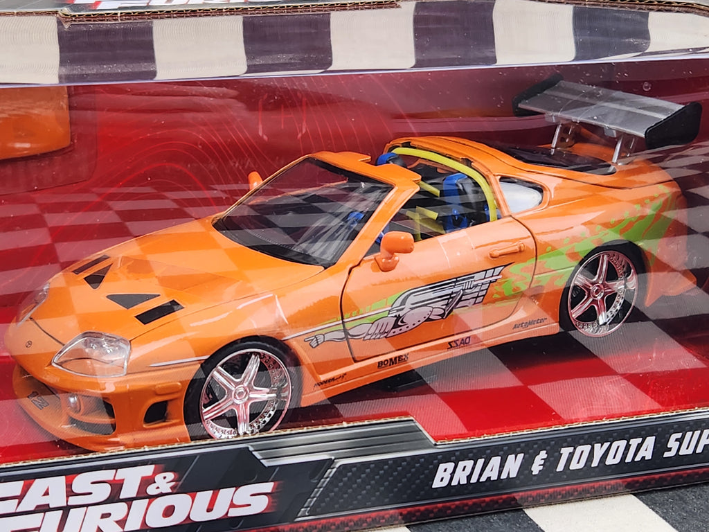Jada 1/24 Fast & Furious Brian & Toyota Supra