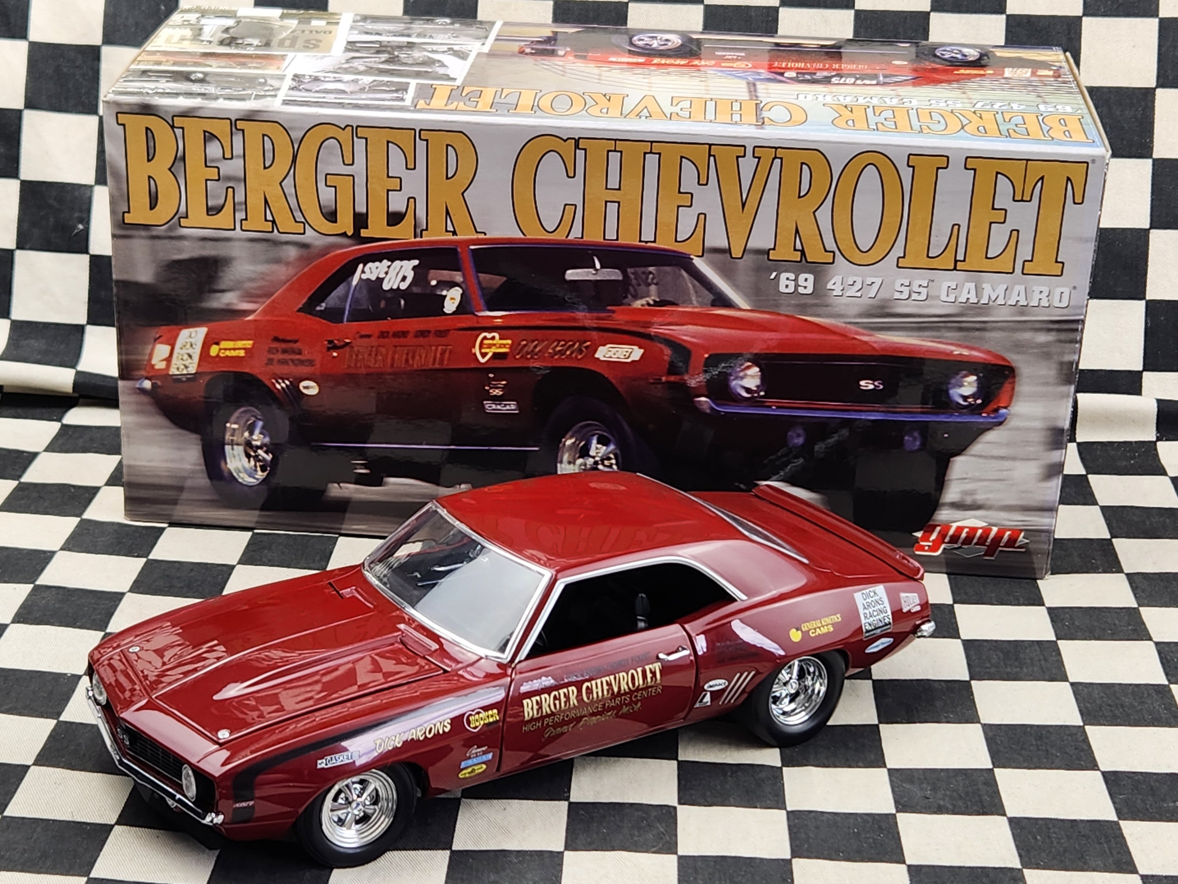 Rare 1/18 GMP Berger Chevrolet 1969 427 SS Camaro