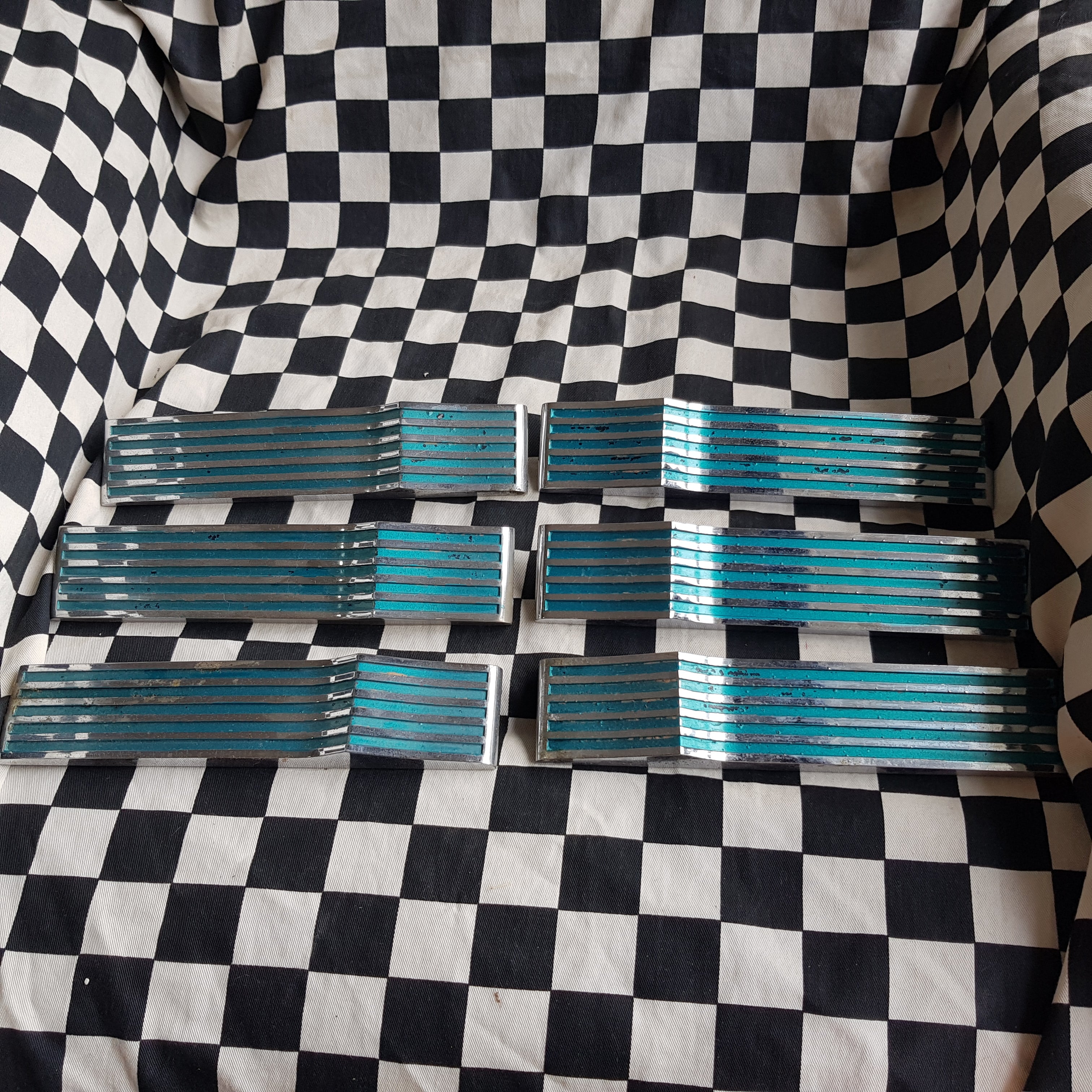 1962 Ford Thunderbird Rear Side Spears/Badges Full Set of 6