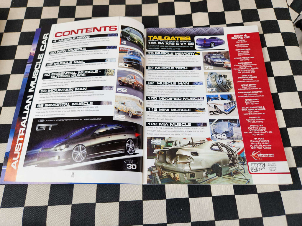 Australian Muscle Car Magazine Issue 4 GT GTS GTR HDT HSV A9X FPV SLR E49 E38