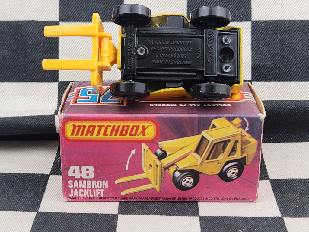 Vintage 1978 Matchbox Sambron Jacklift in Original Box