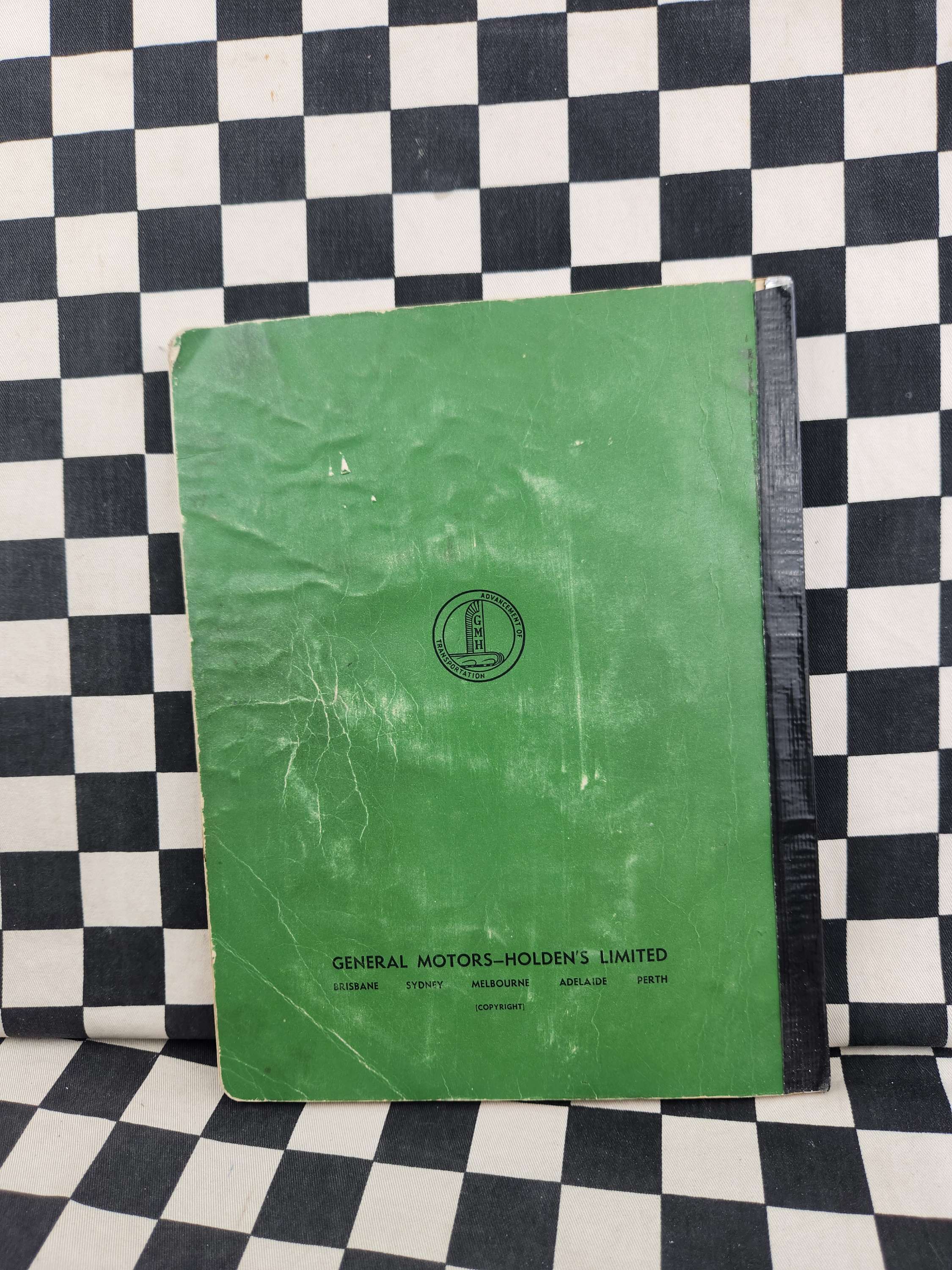 Genuine Holden FX 48/215 Workshop Manual