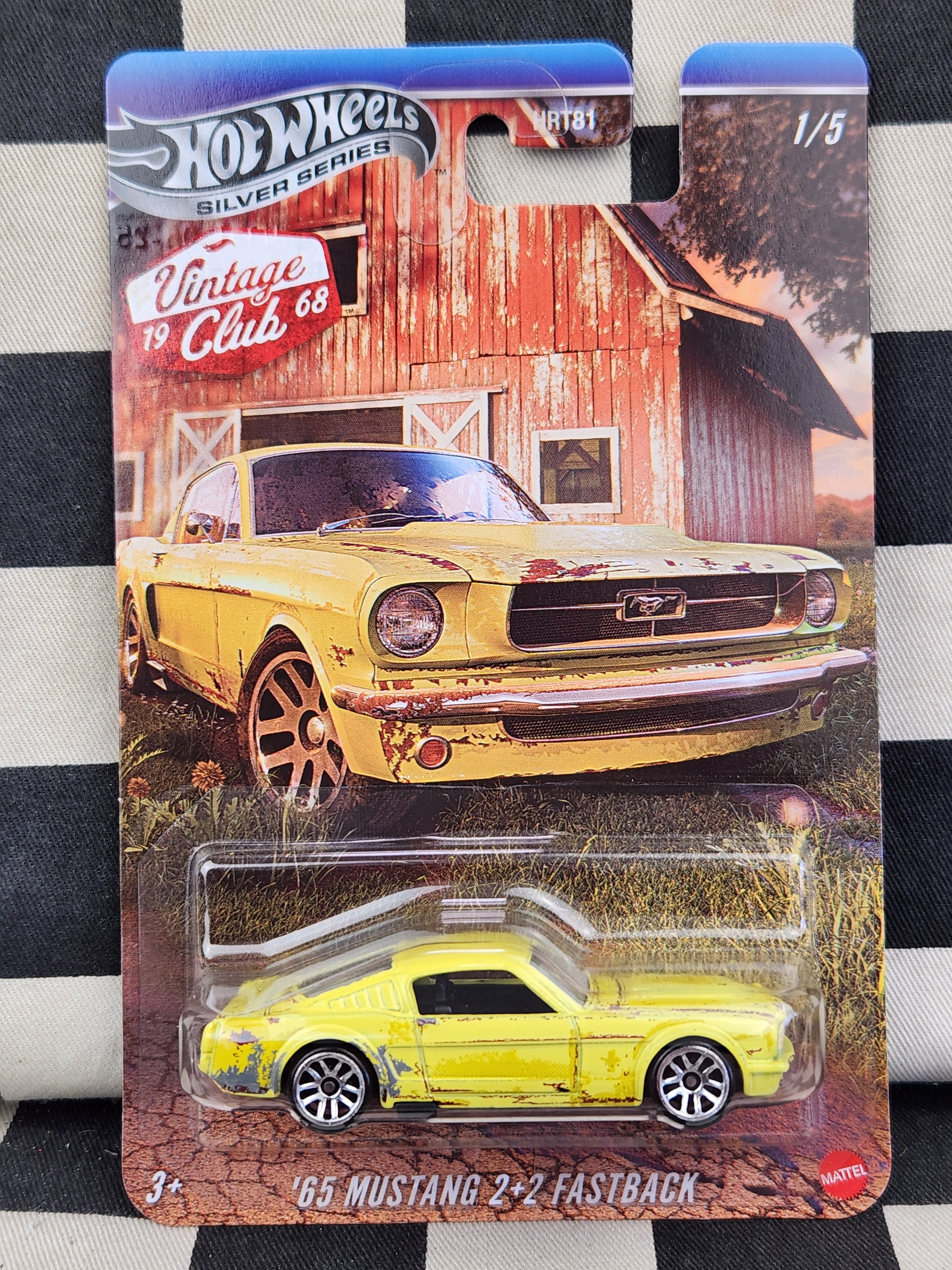 Hot Wheels Silver Series Vintage Club 65 Mustang Fastback
