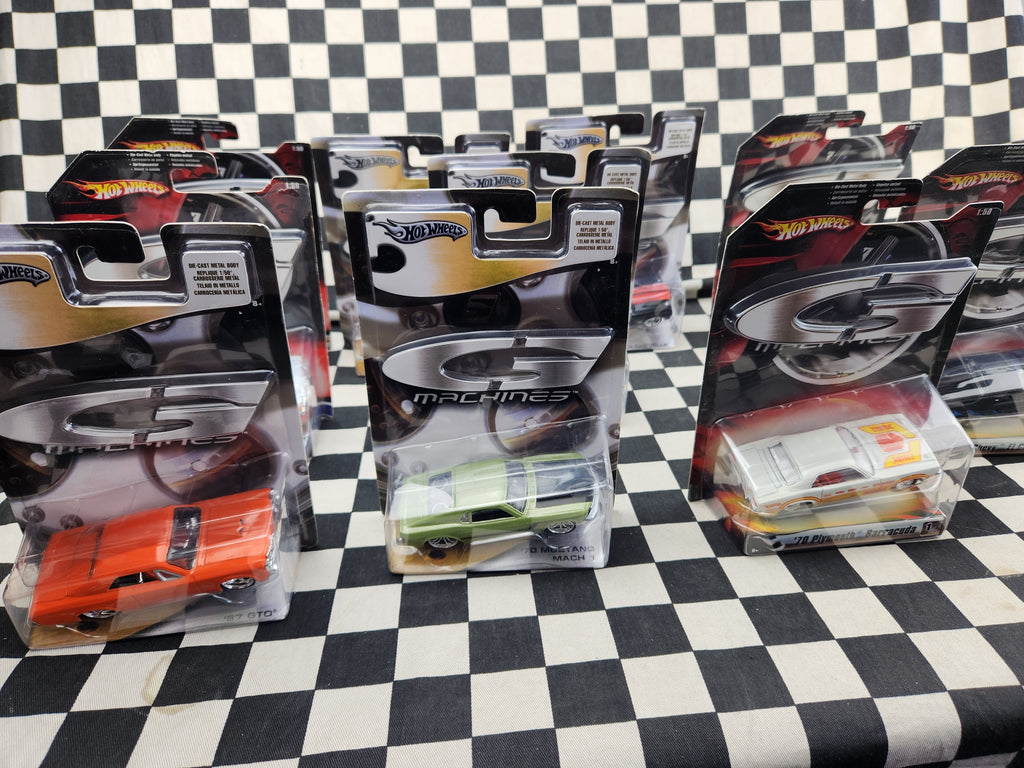 Hot Wheels G Machines 1/50 Scale Chev Ford Mopar Muscle Car Your Choice of