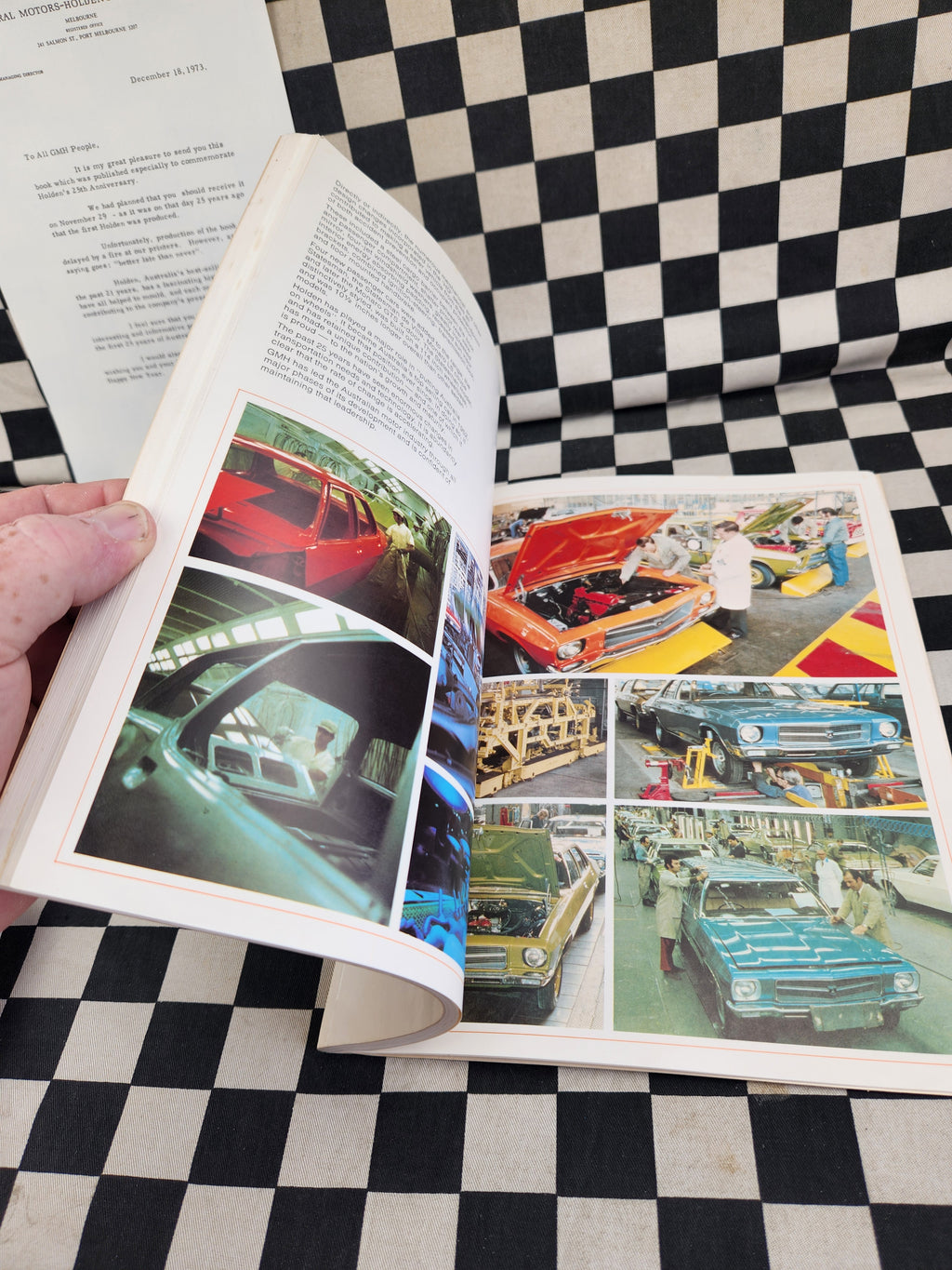 Holden 25 Years Employee Issue Commemorative Book with Original Letter