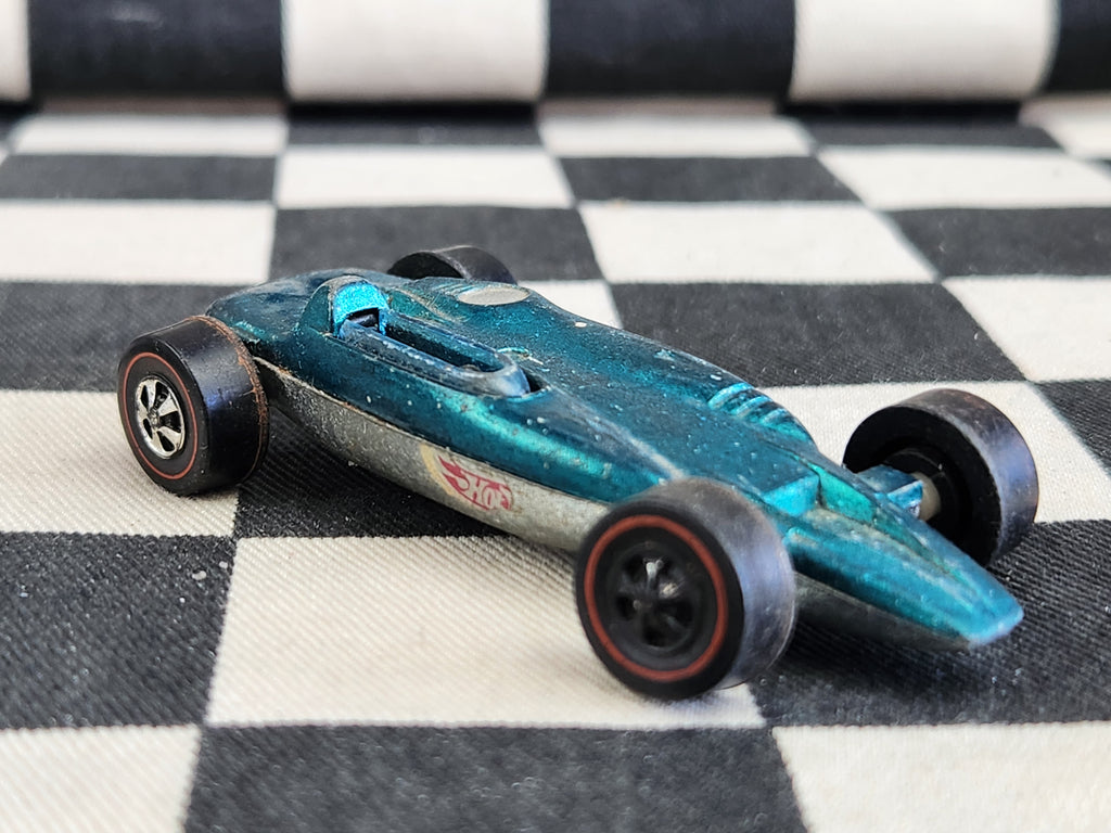 Vintage Loose Hot Wheels Redline Shelby Turbine Teal Spectraflame HK