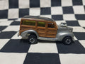 Vintage Loose Hot Wheels Blackwall Hi Raker 40s Ford Woodie Silver VHTF