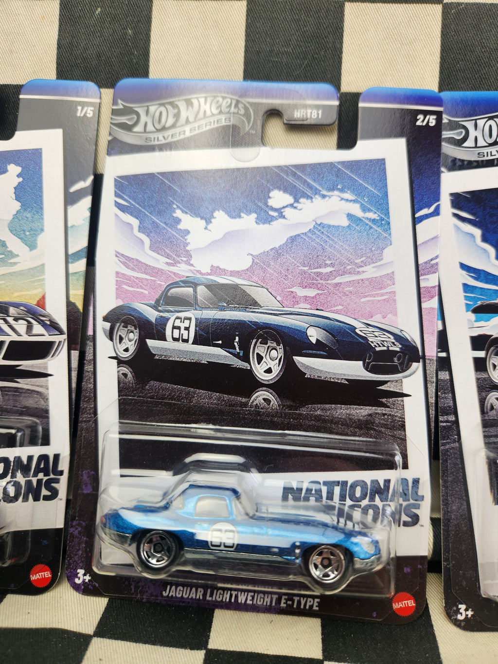 Hot Wheels Silver Series National Icons Set 5 Jaguar Skyline Porsche