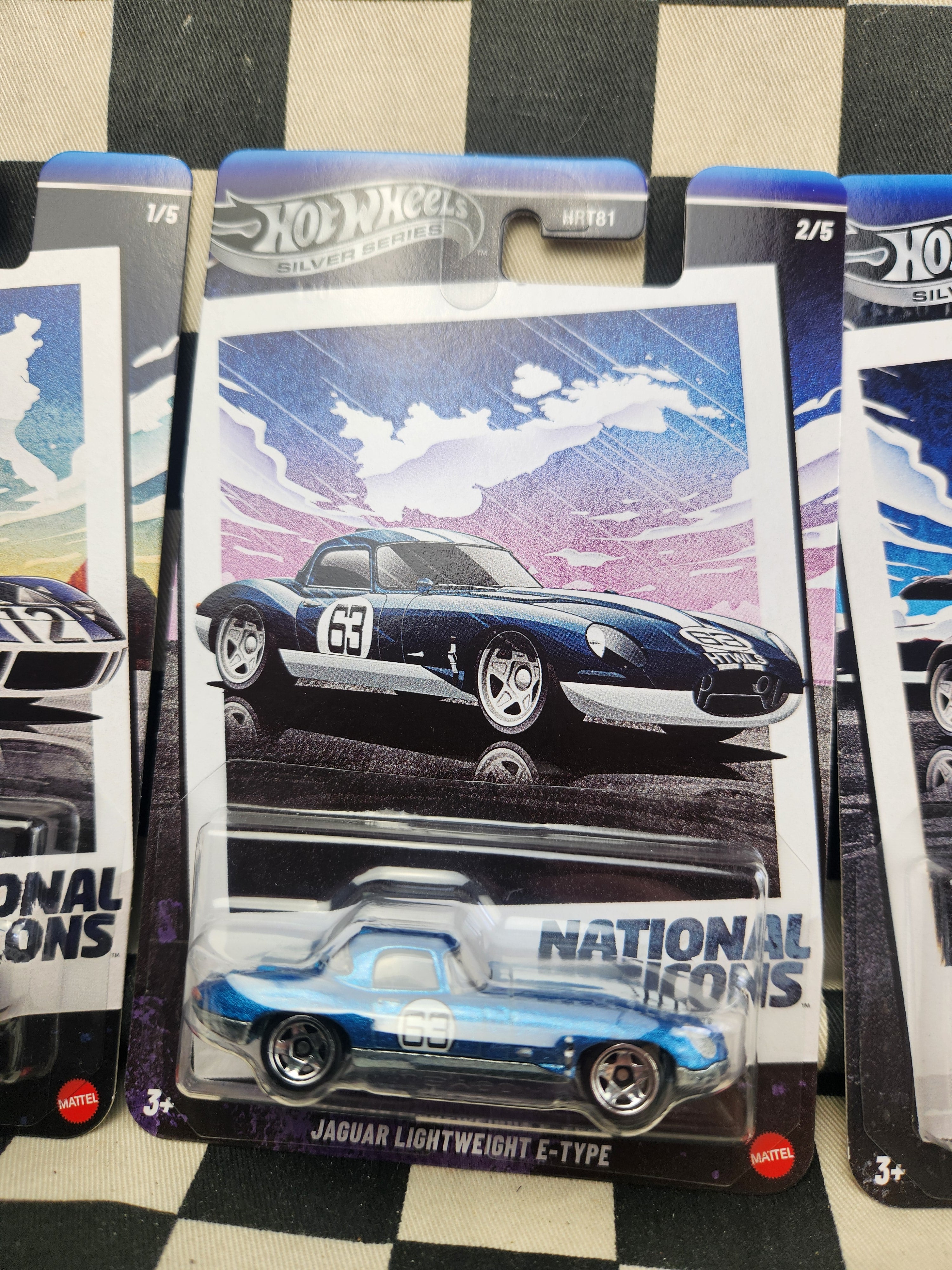 Hot Wheels Silver Series National Icons Set 5 Jaguar Skyline Porsche