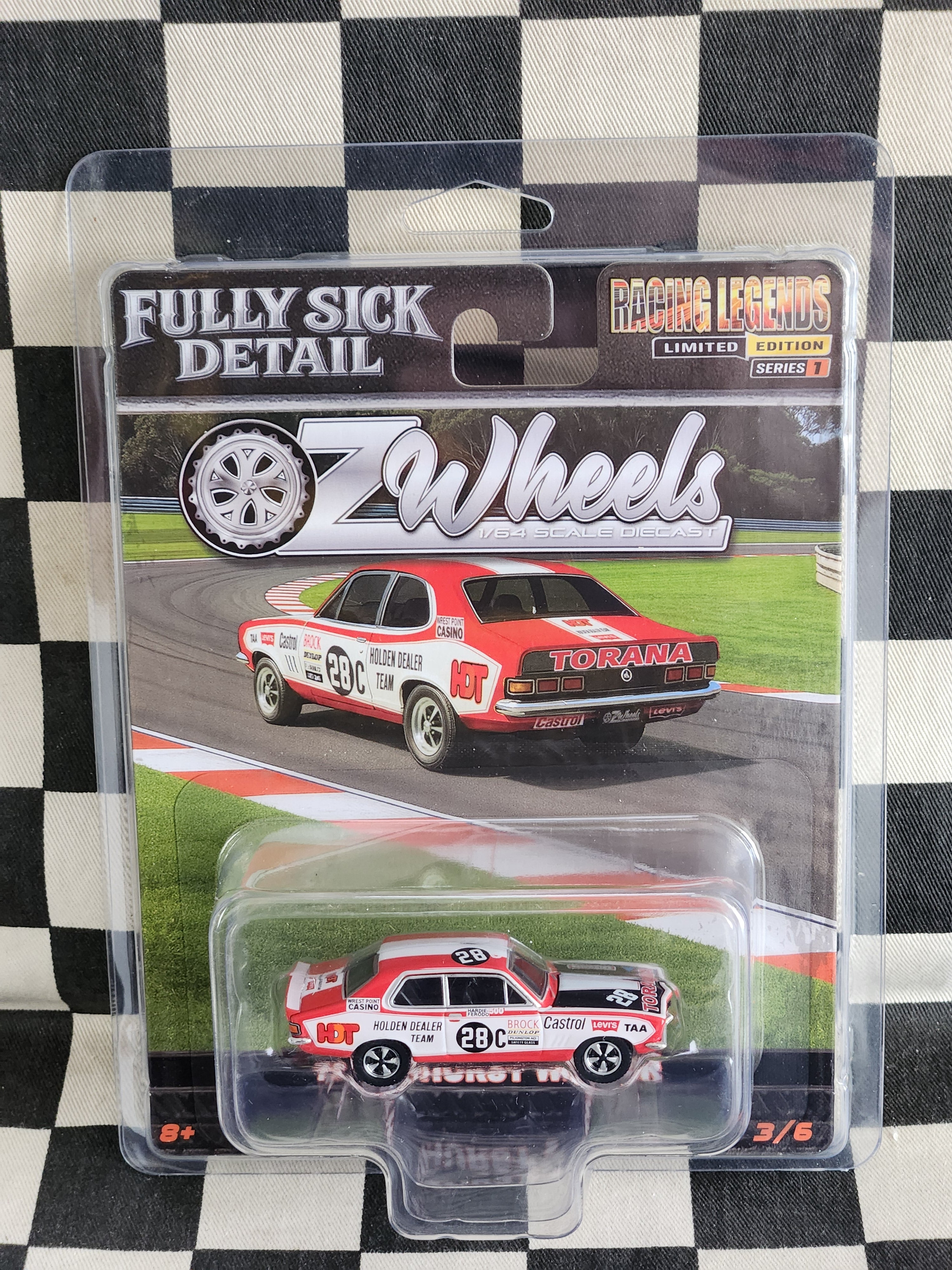 Oz Wheels FSD Bathurst Racing Legends LJ 28C Torana Brock Bathurst 1972 Winner
