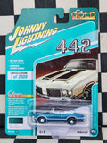 Johnny Lightning 1970 Olds Cutlass 442 Convertible Aegean Aqua