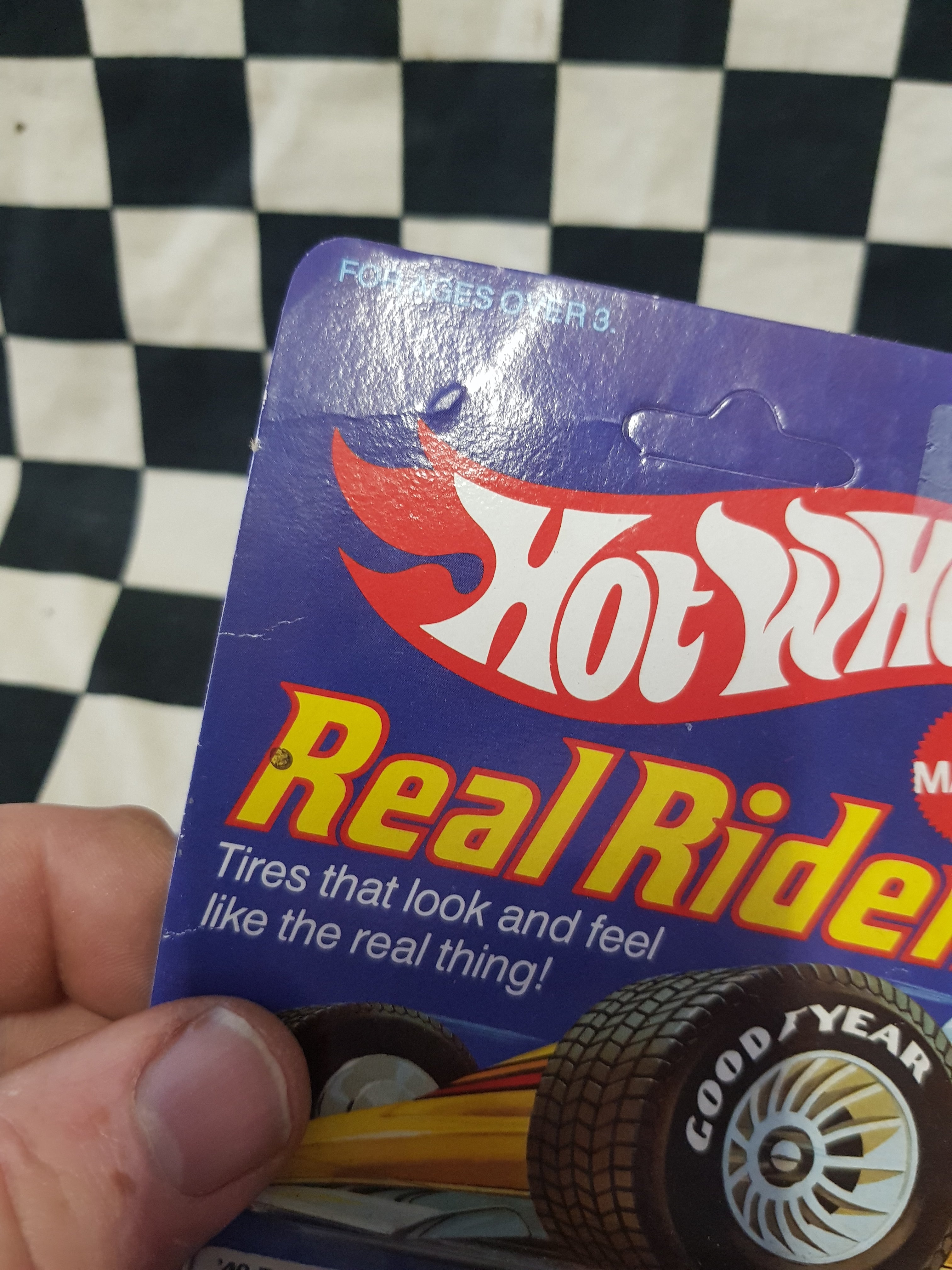 Vintage Hot Wheels 40 Ford 2 Door Real Riders Grey Hub Unpunched Card