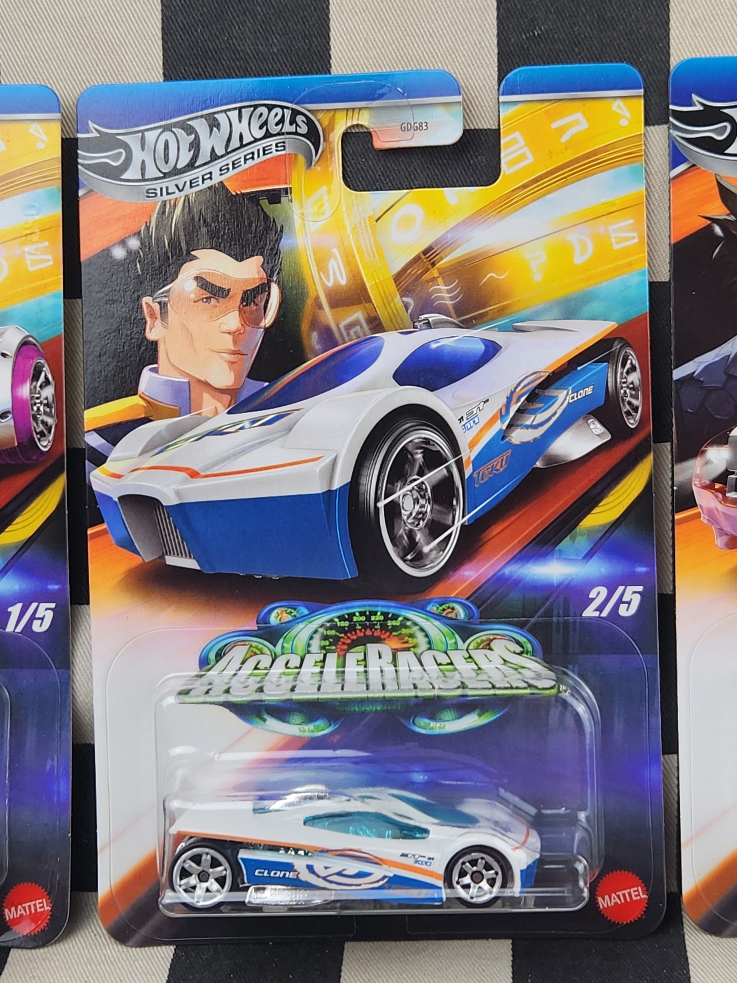 Hot Wheels Silver Series Acceleracers Full Set 5 Cars