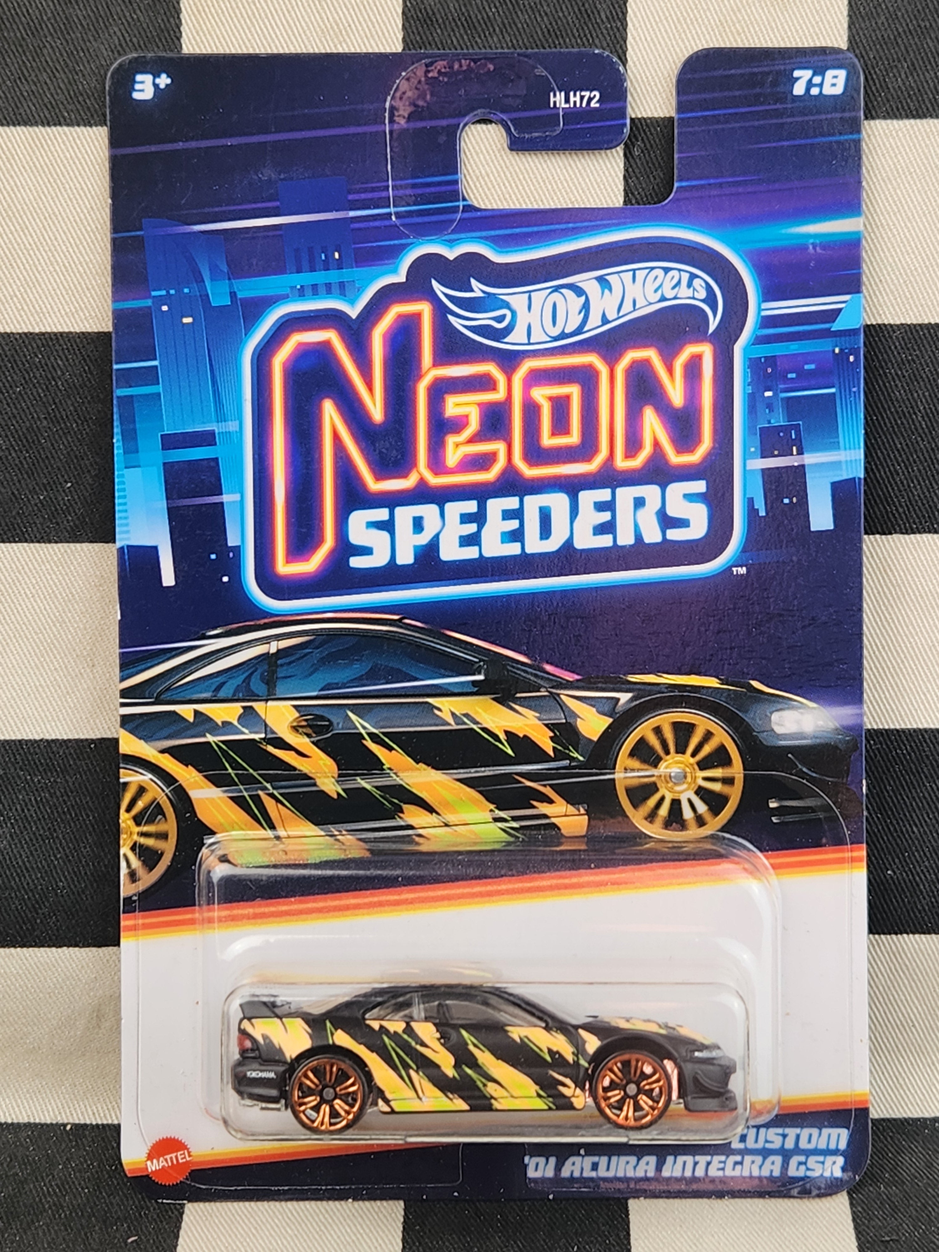 Hot Wheels Neon Speeders Custom 01 Acura Integra
