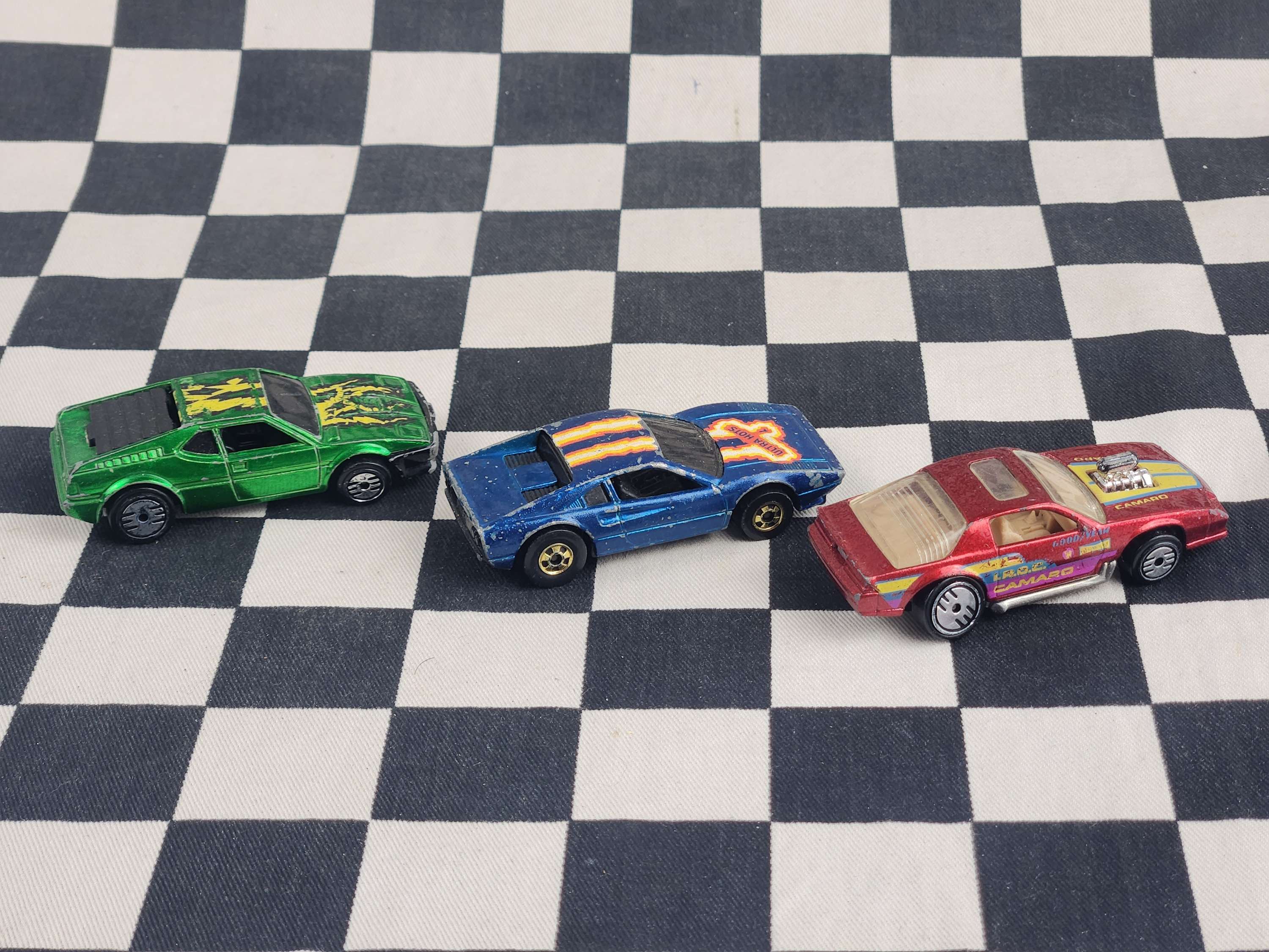 Vintage Loose Hot Wheels Ultra Hots Blown Camaro Ferrari 308 Bmw M1