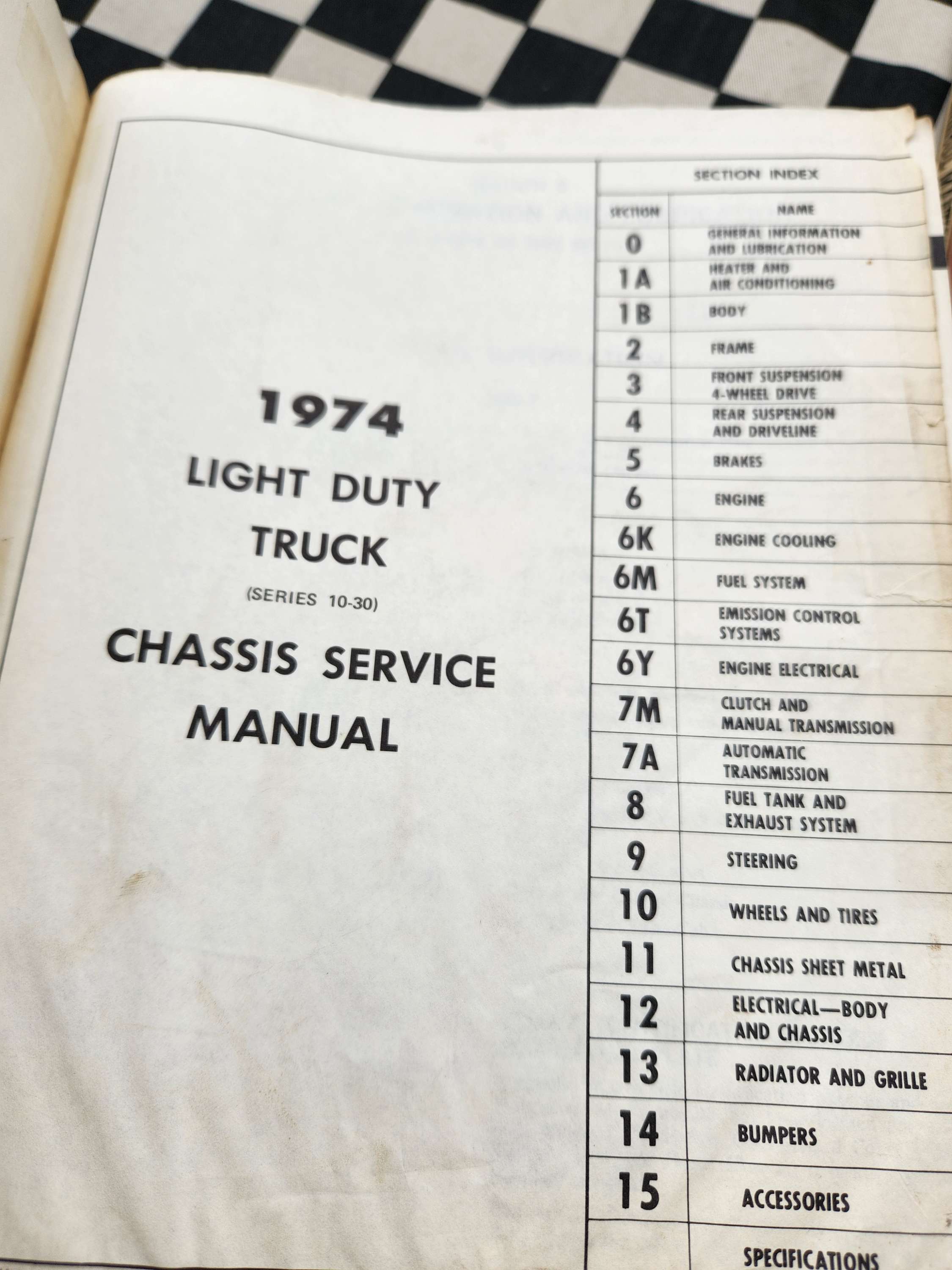 Chevrolet 74-75 C20 / C30 Light Duty Truck Factory Workshop Manual + Supplement