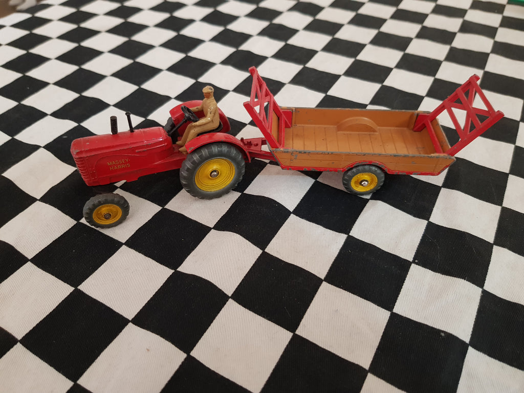 Dinky Supertoys Massey Harris Tractor & Farm Trailer