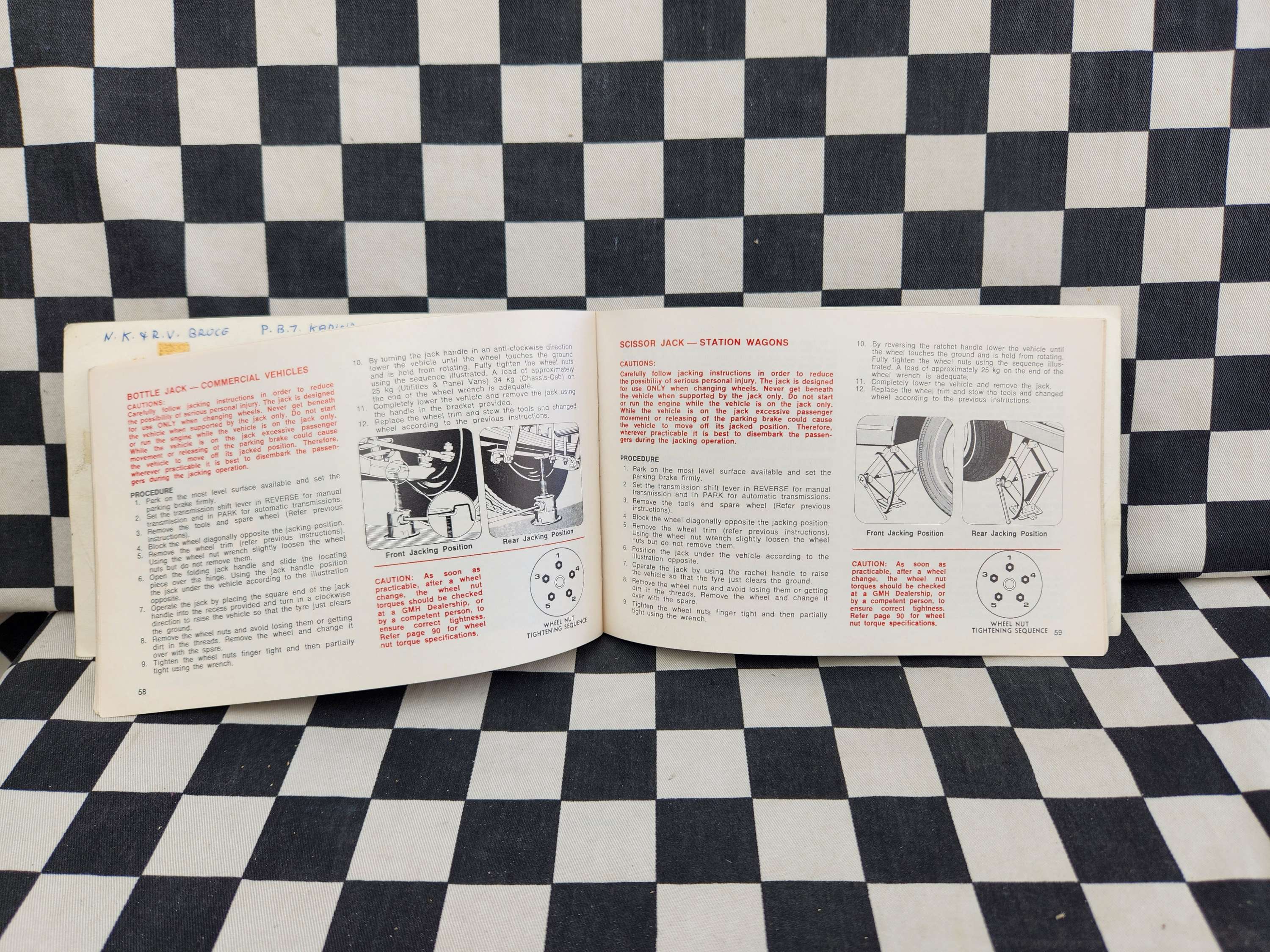 Genuine HZ HOLDEN Owner's Manual/ Maintenance Owners Guide Set